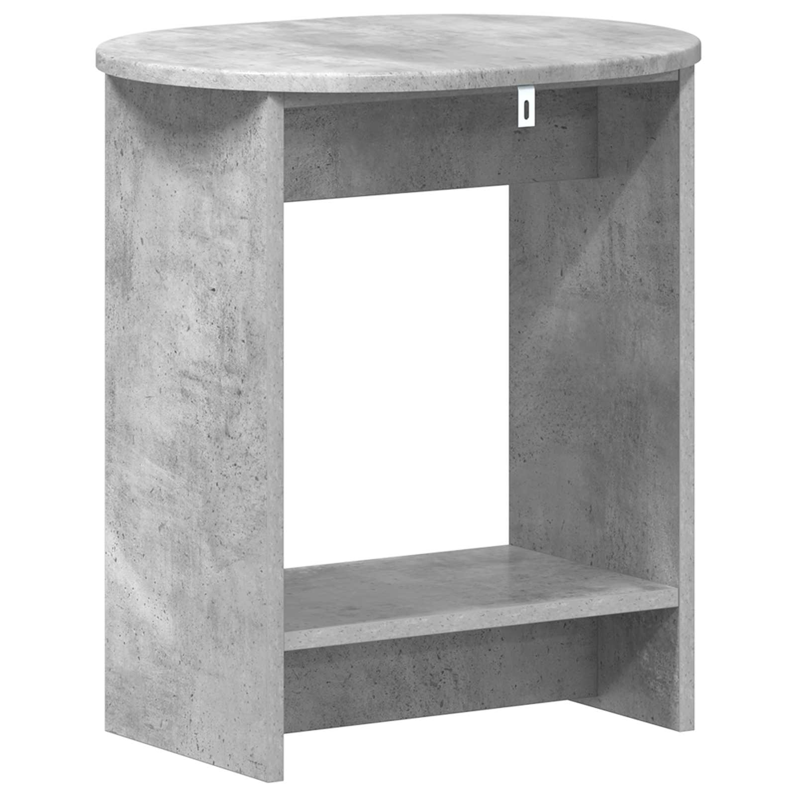 Table d'appoint Gris béton 50 x 39,5 x 55 cm Bois d'ingénierie - XIOS