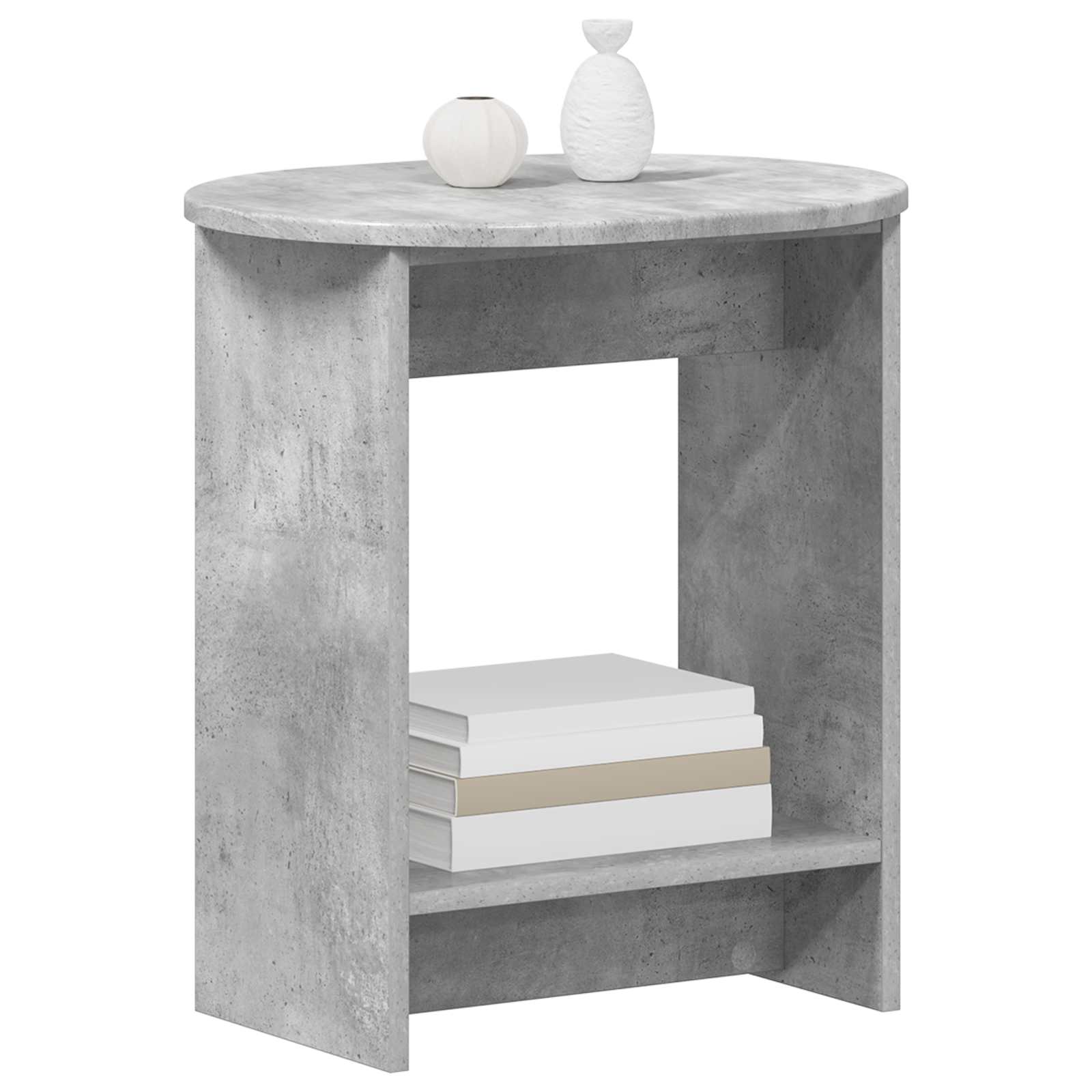 Table d'appoint Gris béton 50 x 39,5 x 55 cm Bois d'ingénierie - XIOS