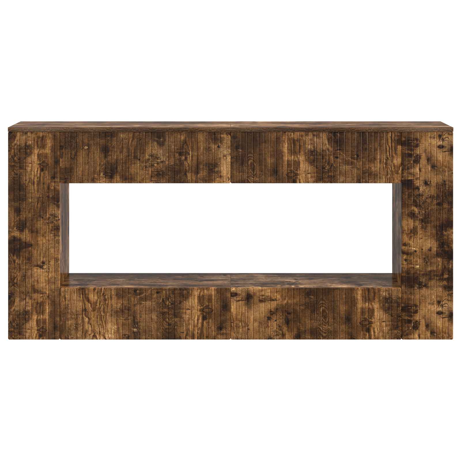 Table console Chêne Fumé 155 x 29 x 74 cm Bois d’ingénierie - XIOS