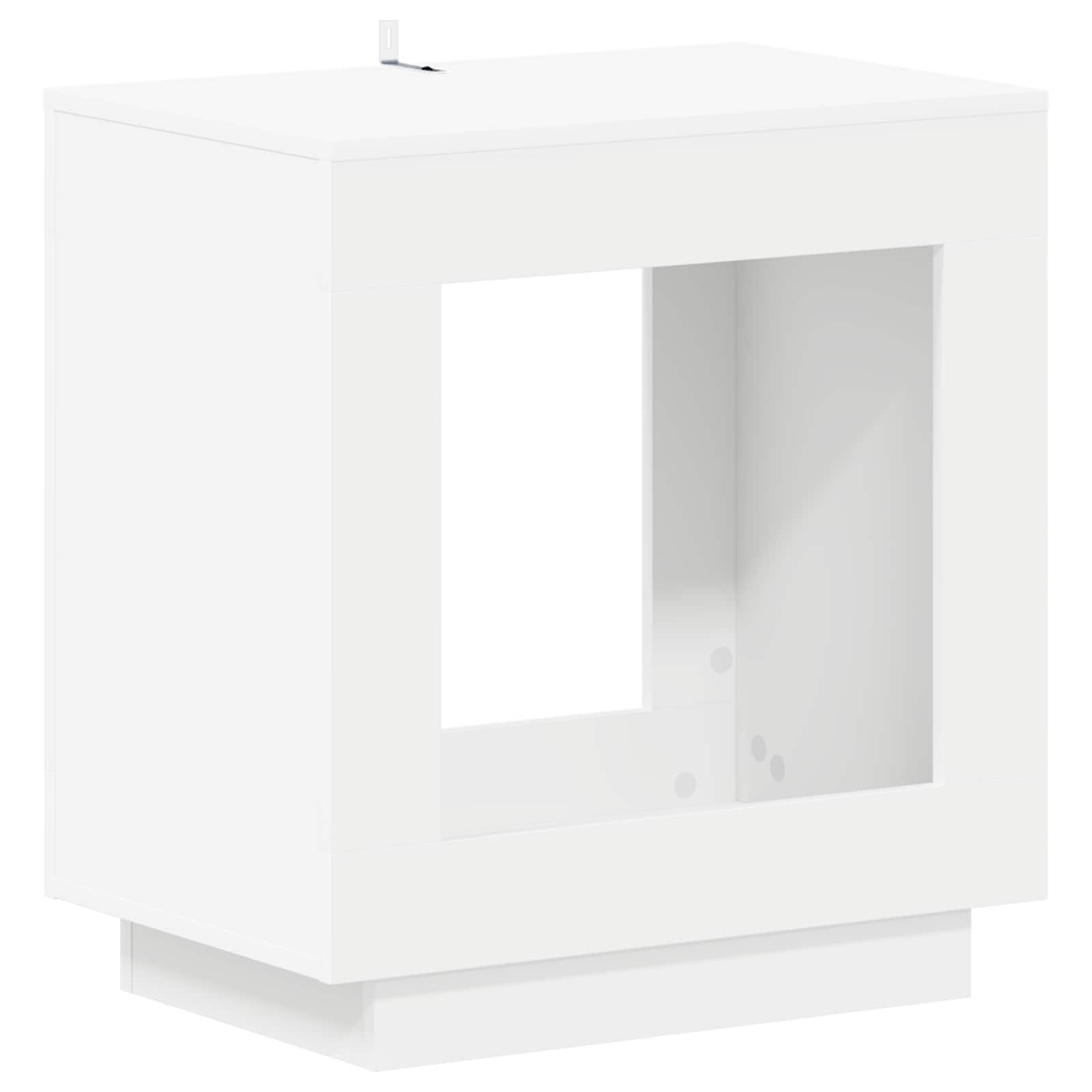 Table d'appoint Blanc 60 x 40 x 65 cm Bois d'ingénierie - XIOS