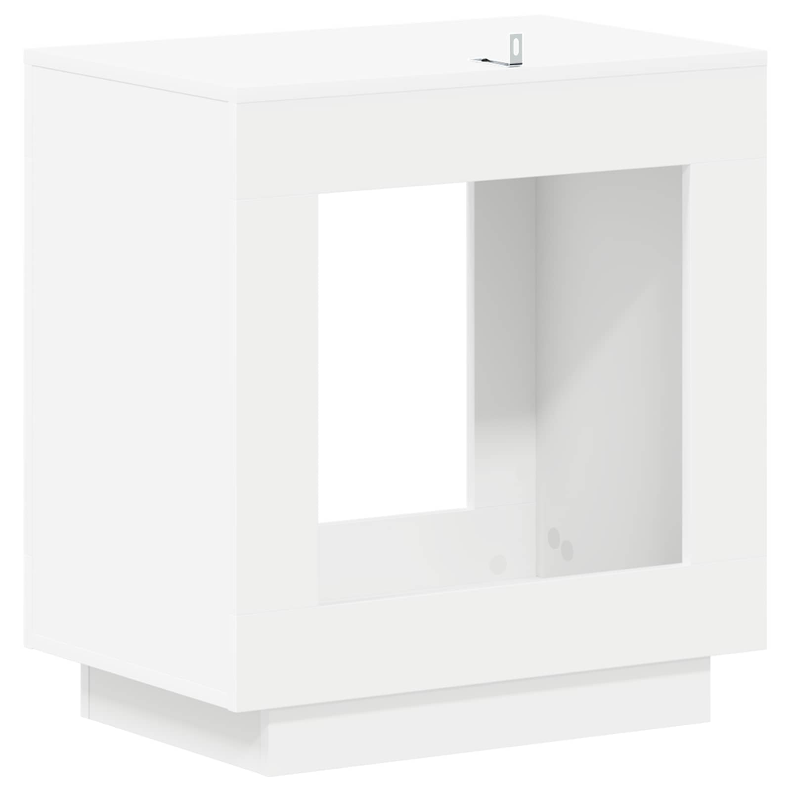 Table d'appoint Blanc 60 x 40 x 65 cm Bois d'ingénierie - XIOS