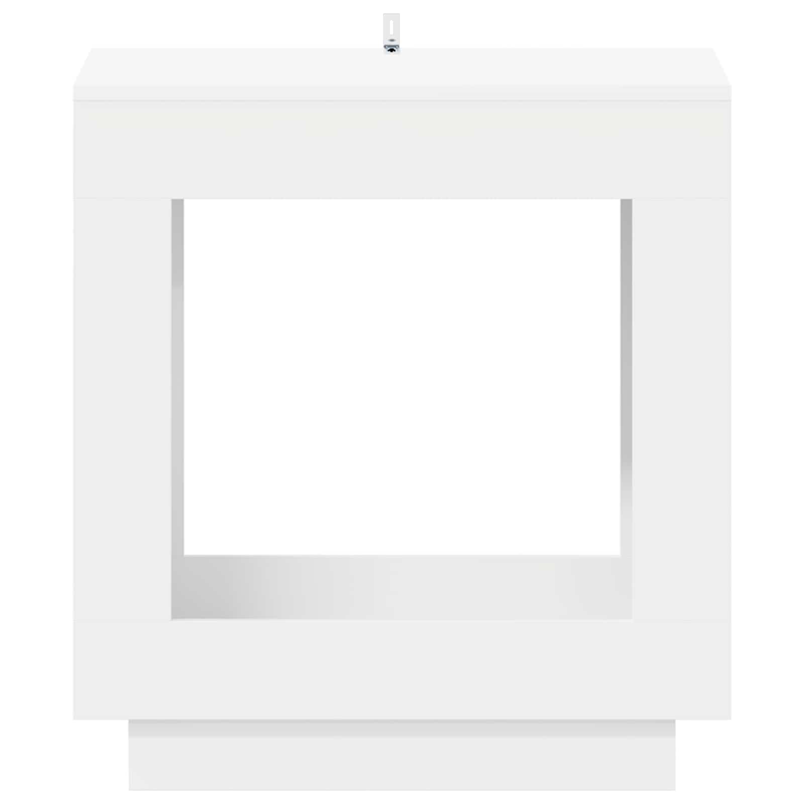 Table d'appoint Blanc 60 x 40 x 65 cm Bois d'ingénierie - XIOS