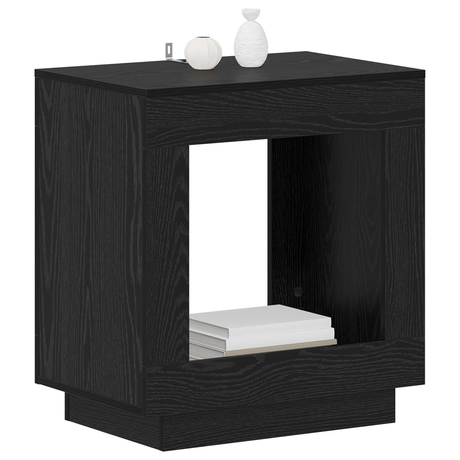 Table d'appoint Chêne noir 60 x 40 x 65 cm Bois d'ingénierie - XIOS