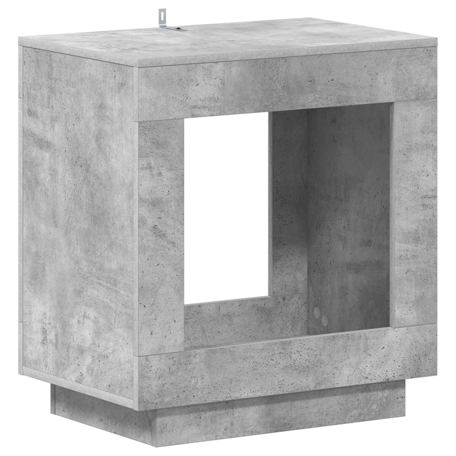 Table d'appoint Gris béton 60 x 40 x 65 cm Bois d'ingénierie - XIOS