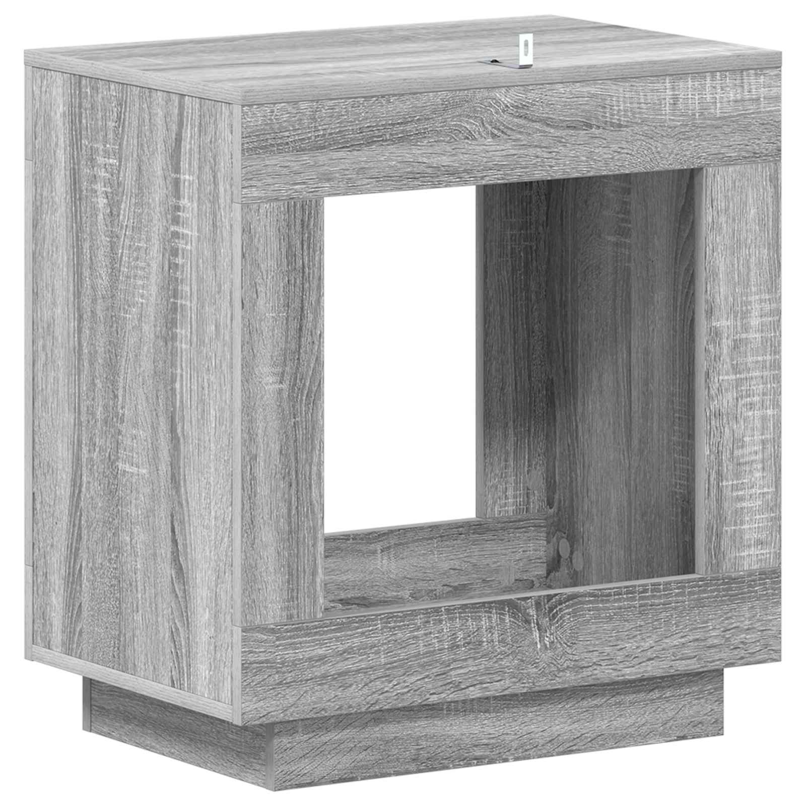 Table d'appoint Sonoma gris 60 x 40 x 65 cm Bois d'ingénierie - XIOS