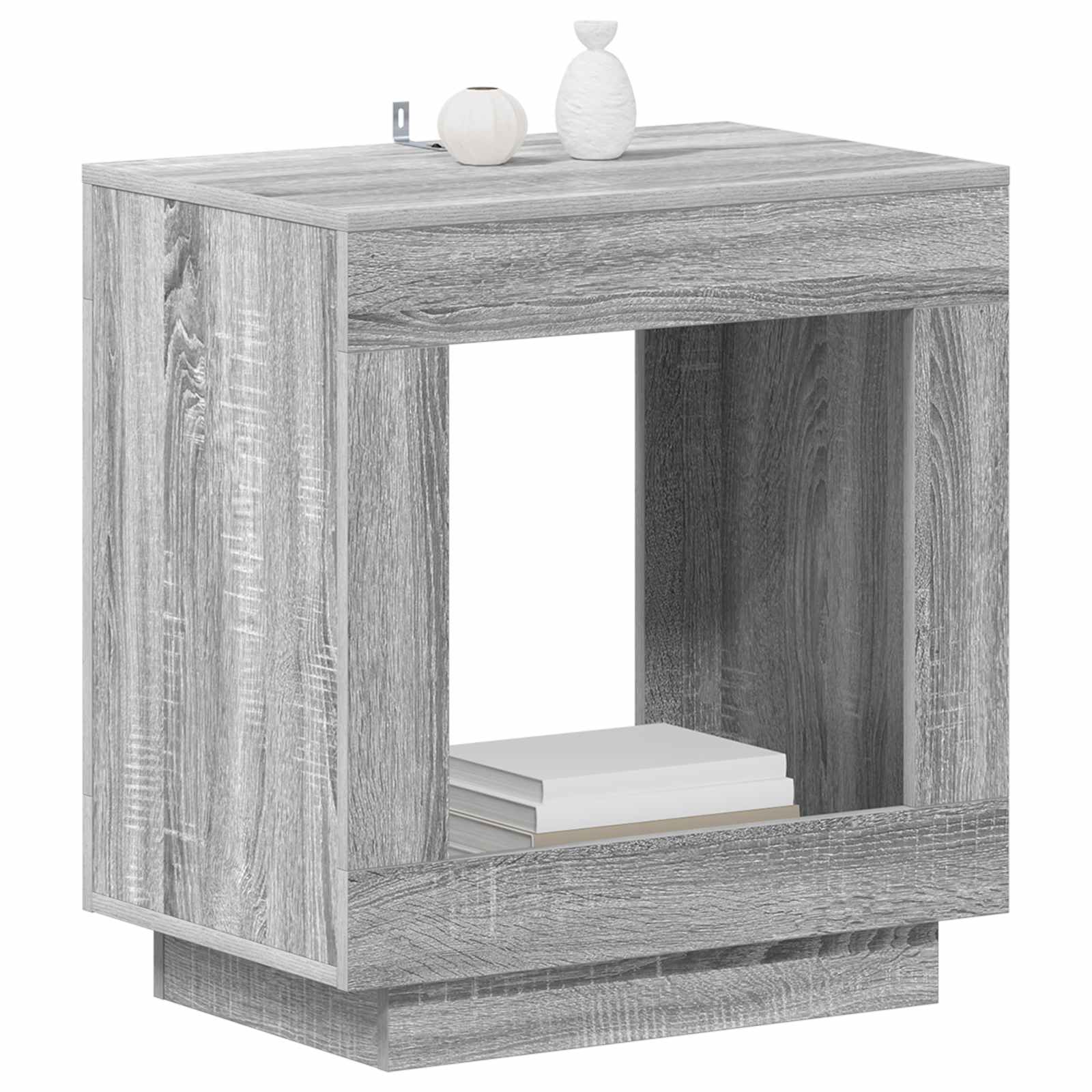 Table d'appoint Sonoma gris 60 x 40 x 65 cm Bois d'ingénierie - XIOS
