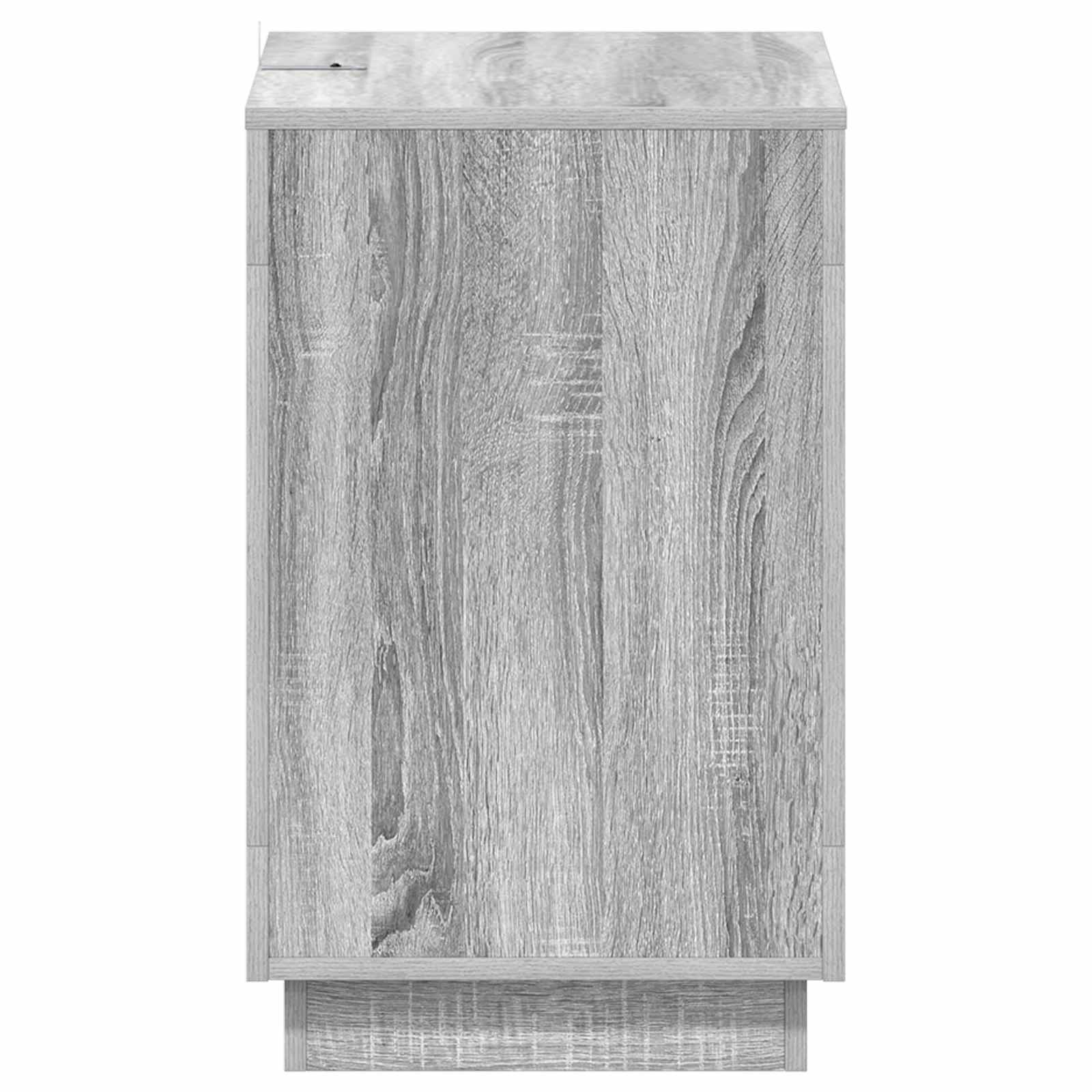 Table d'appoint Sonoma gris 60 x 40 x 65 cm Bois d'ingénierie - XIOS