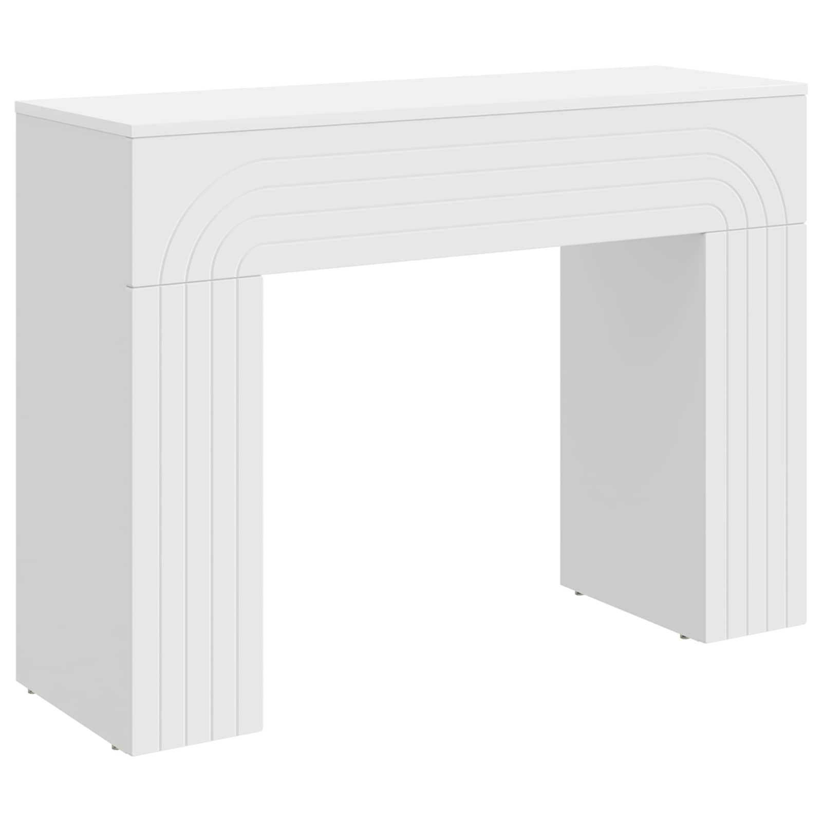 Table basse Blanc 102 x 35 x 75 cm Bois d'ingénierie - XIOS
