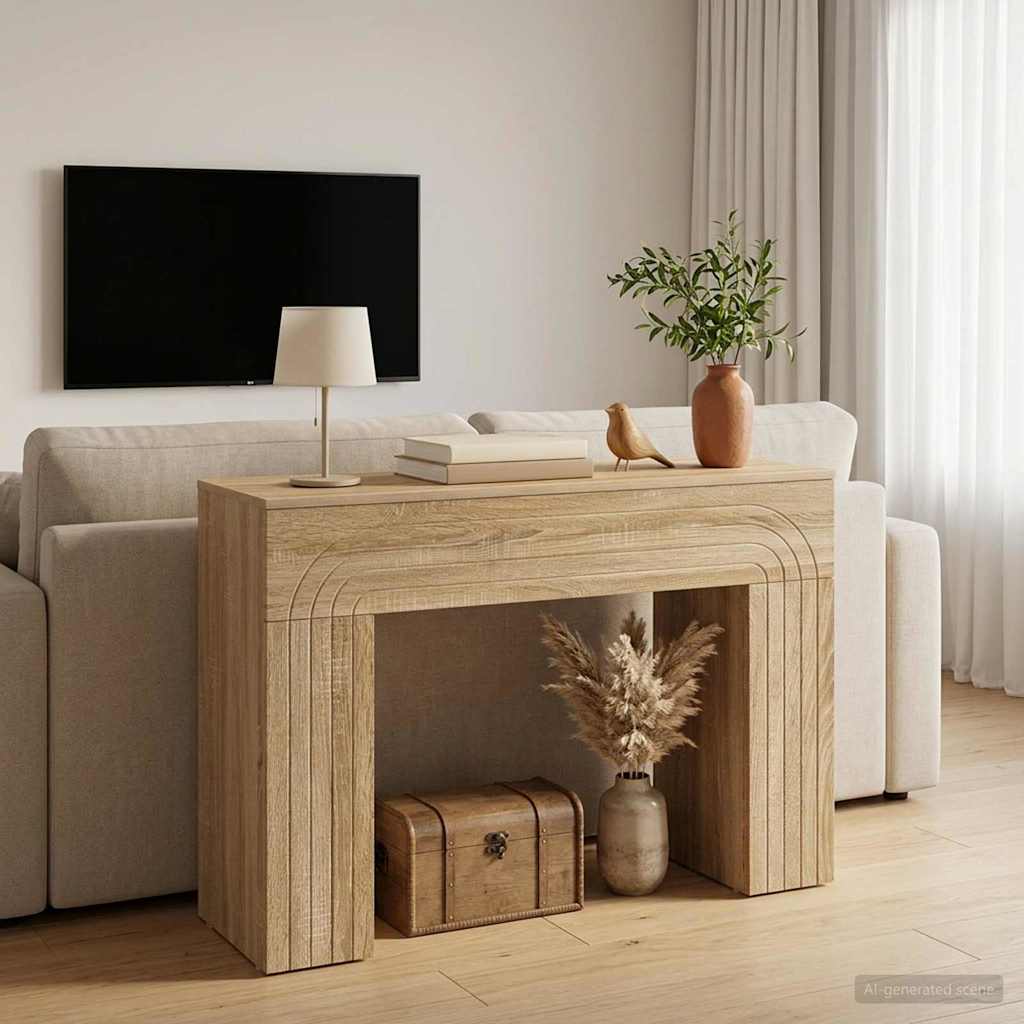 Table basse Chêne Sonoma 102 x 35 x 75 cm Bois d'ingénierie - XIOS