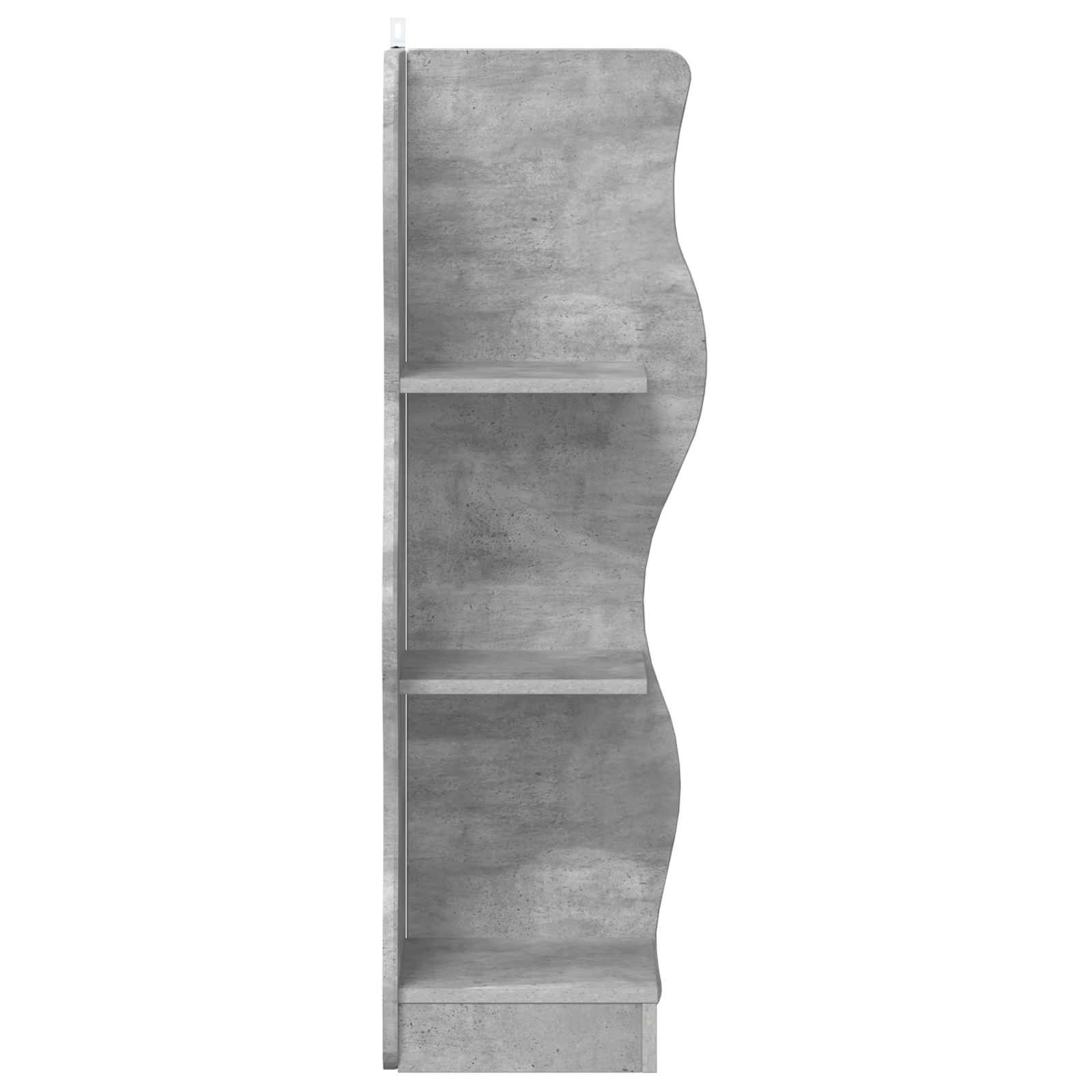 Étagère d'angle Gris béton 34 x 33 x 102 cm Bois d'ingénierie - XIOS