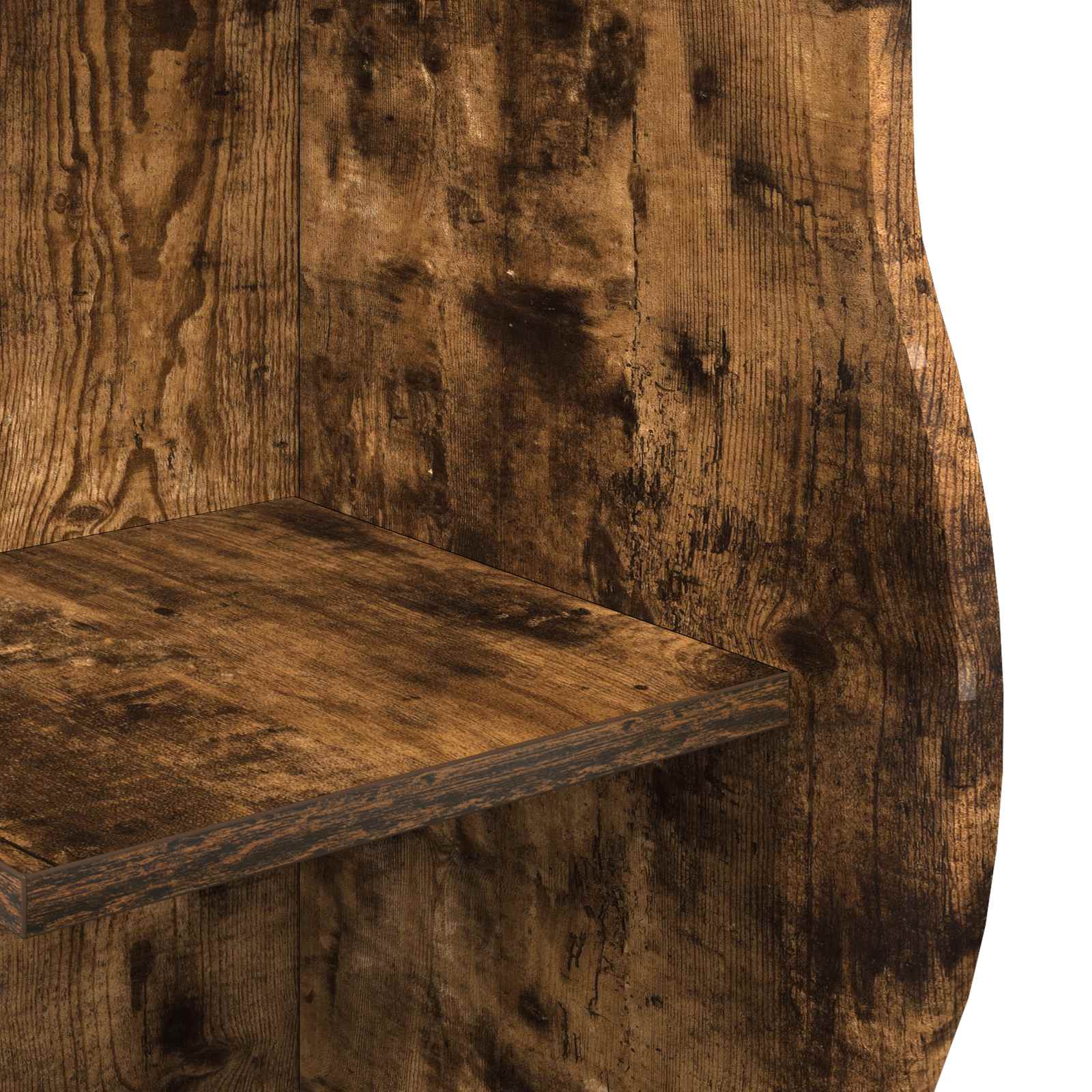 Étagère d'angle Chêne fumé 34 x 33 x 102 cm Bois d'ingénierie - XIOS
