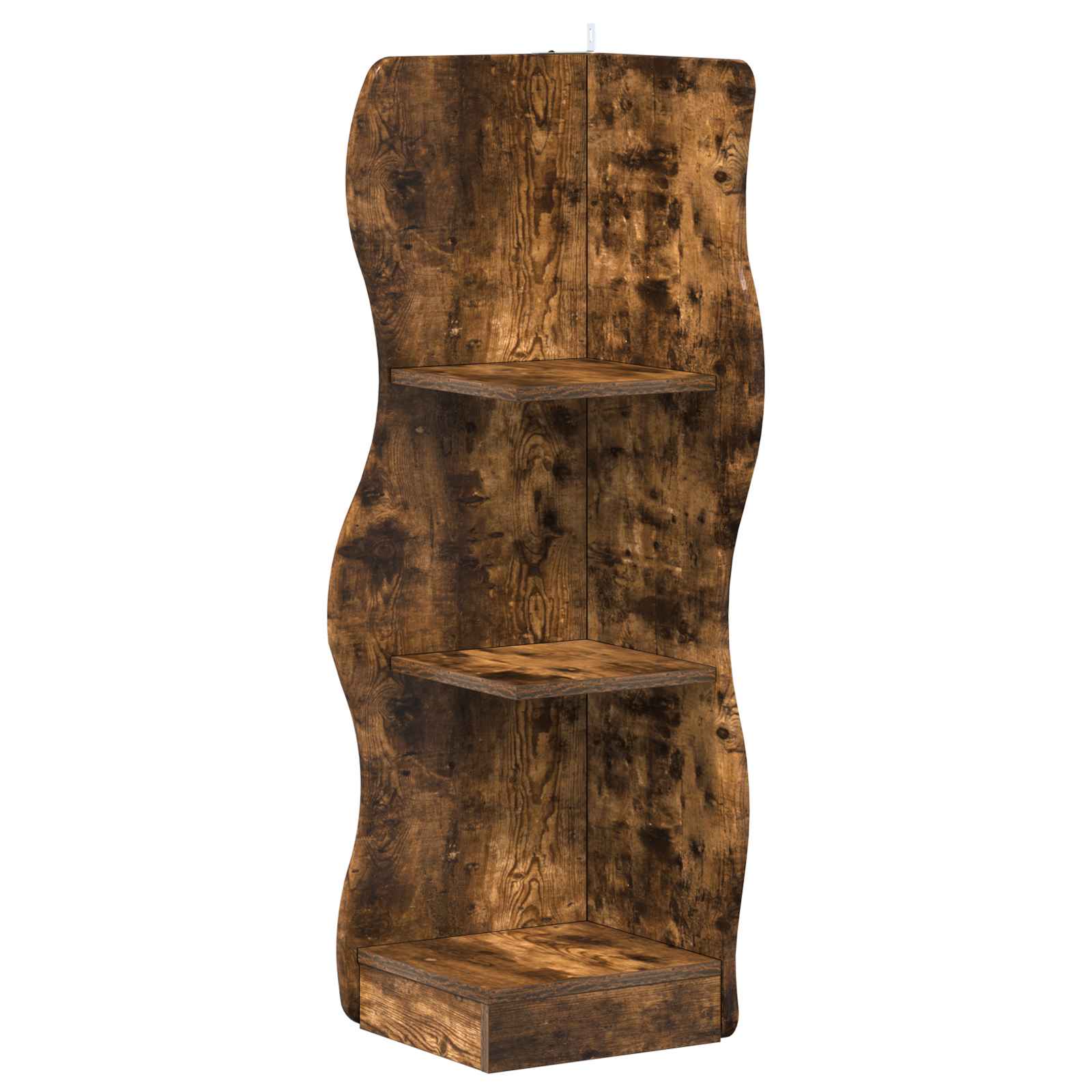 Étagère d'angle Chêne fumé 34 x 33 x 102 cm Bois d'ingénierie - XIOS