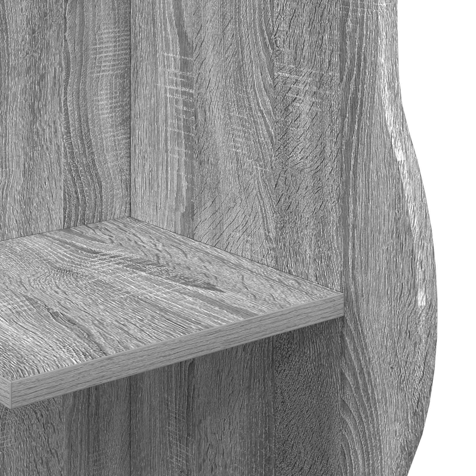 Étagère d'angle Sonoma gris 34 x 33 x 102 cm Bois d'ingénierie - XIOS