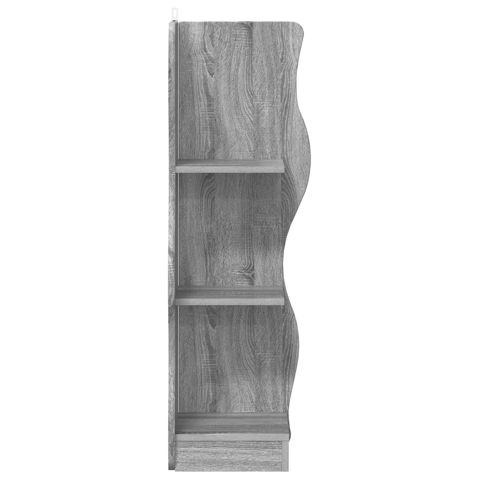 Étagère d'angle Sonoma gris 34 x 33 x 102 cm Bois d'ingénierie - XIOS