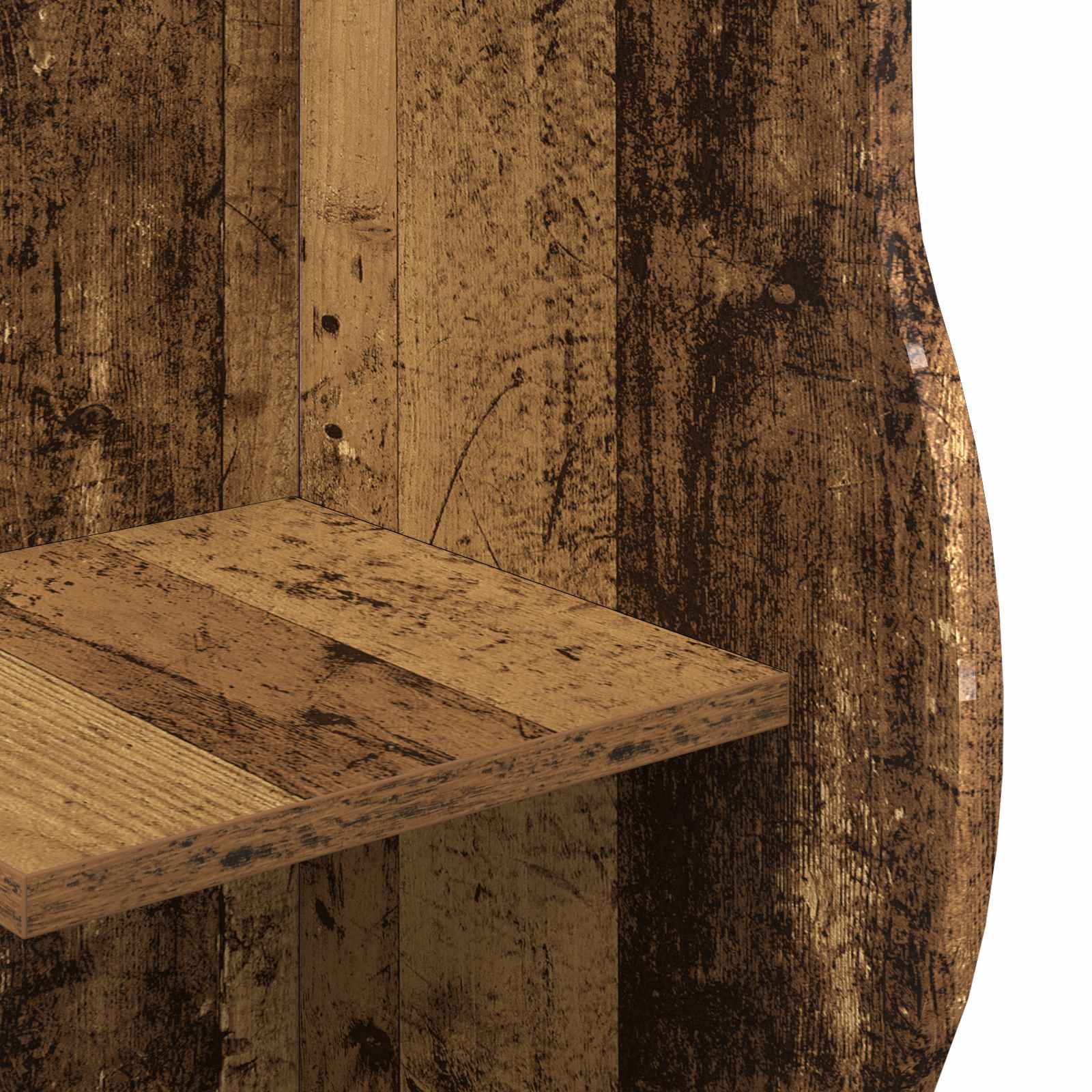 Étagère d'angle Bois ancien 34 x 33 x 102 cm Bois d'ingénierie - XIOS