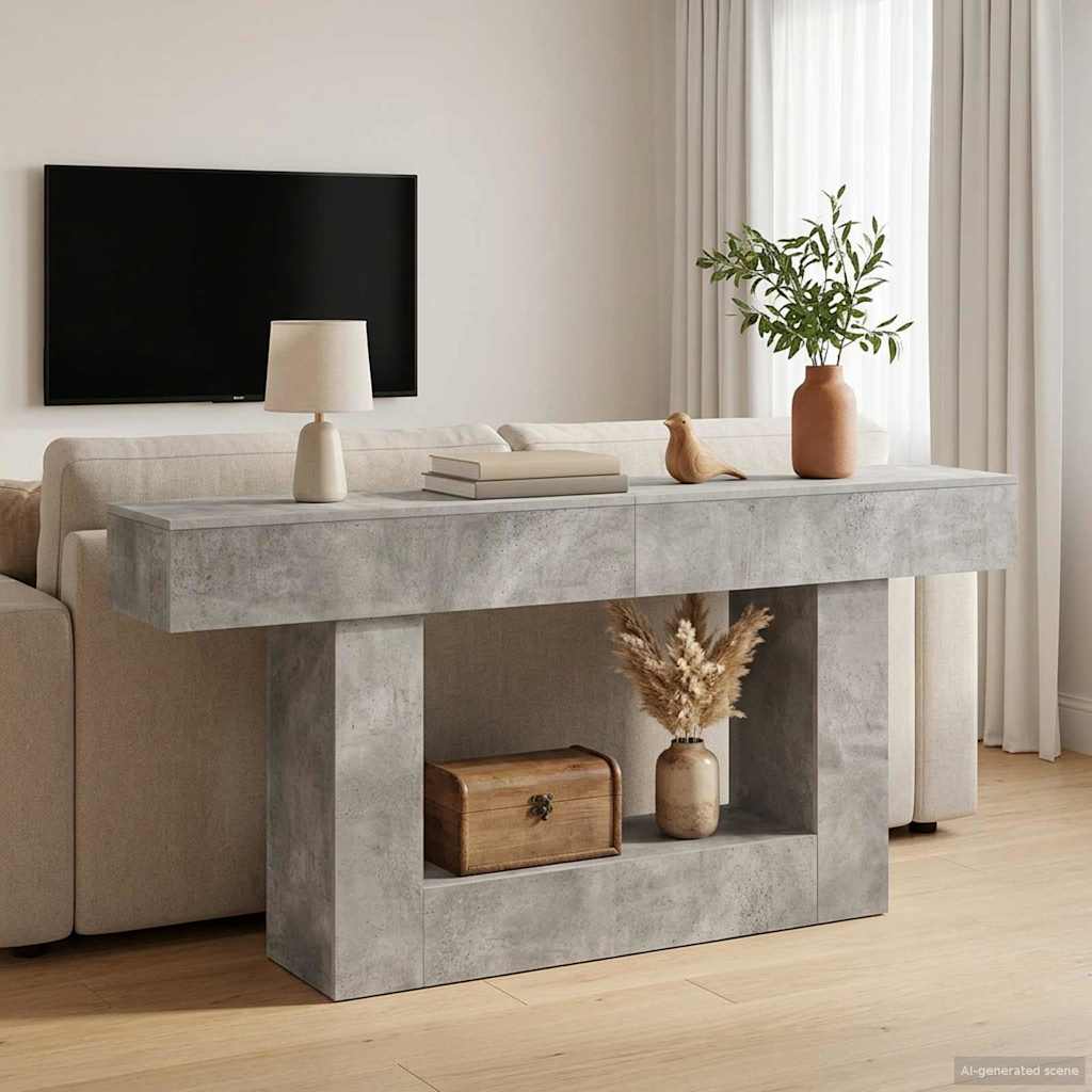 Gris Béton 160 x 30 x 74 cm - XIOS