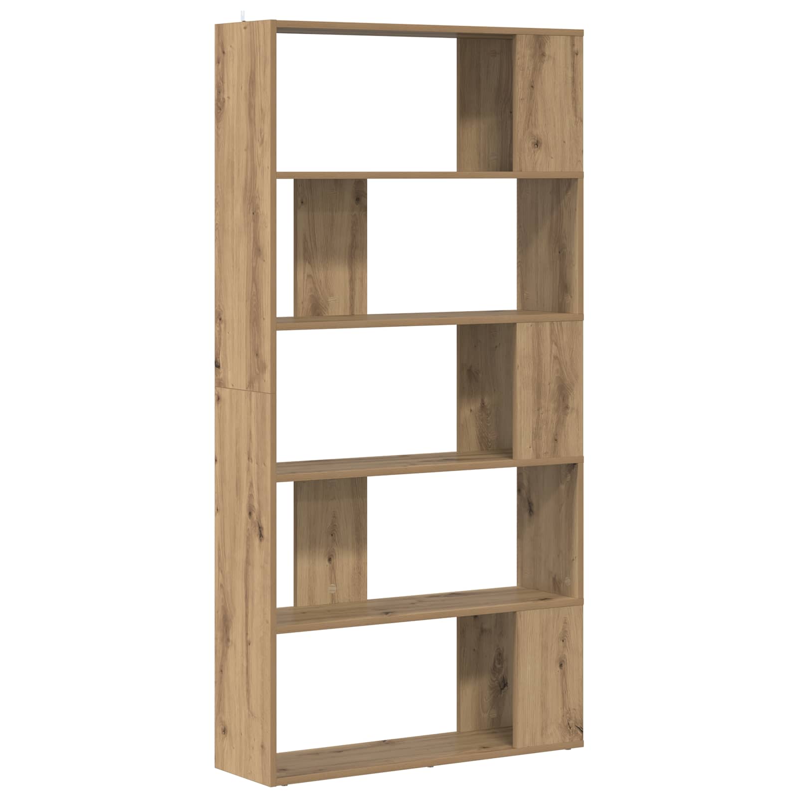 Bibliothèque 80 x 24 x 159 cm Bois d'ingénierie Chêne artisanal - XIOS