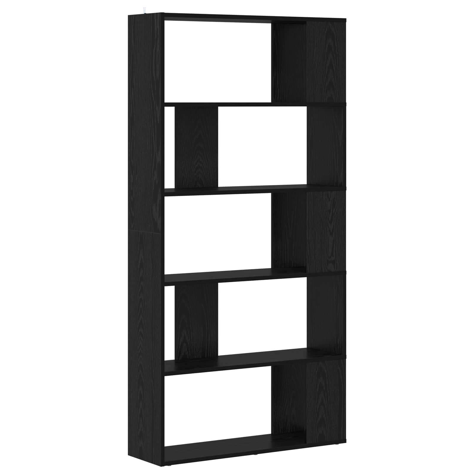 Bibliothèque Chêne noir 80 x 24 x 159 cm Bois d'ingénierie - XIOS