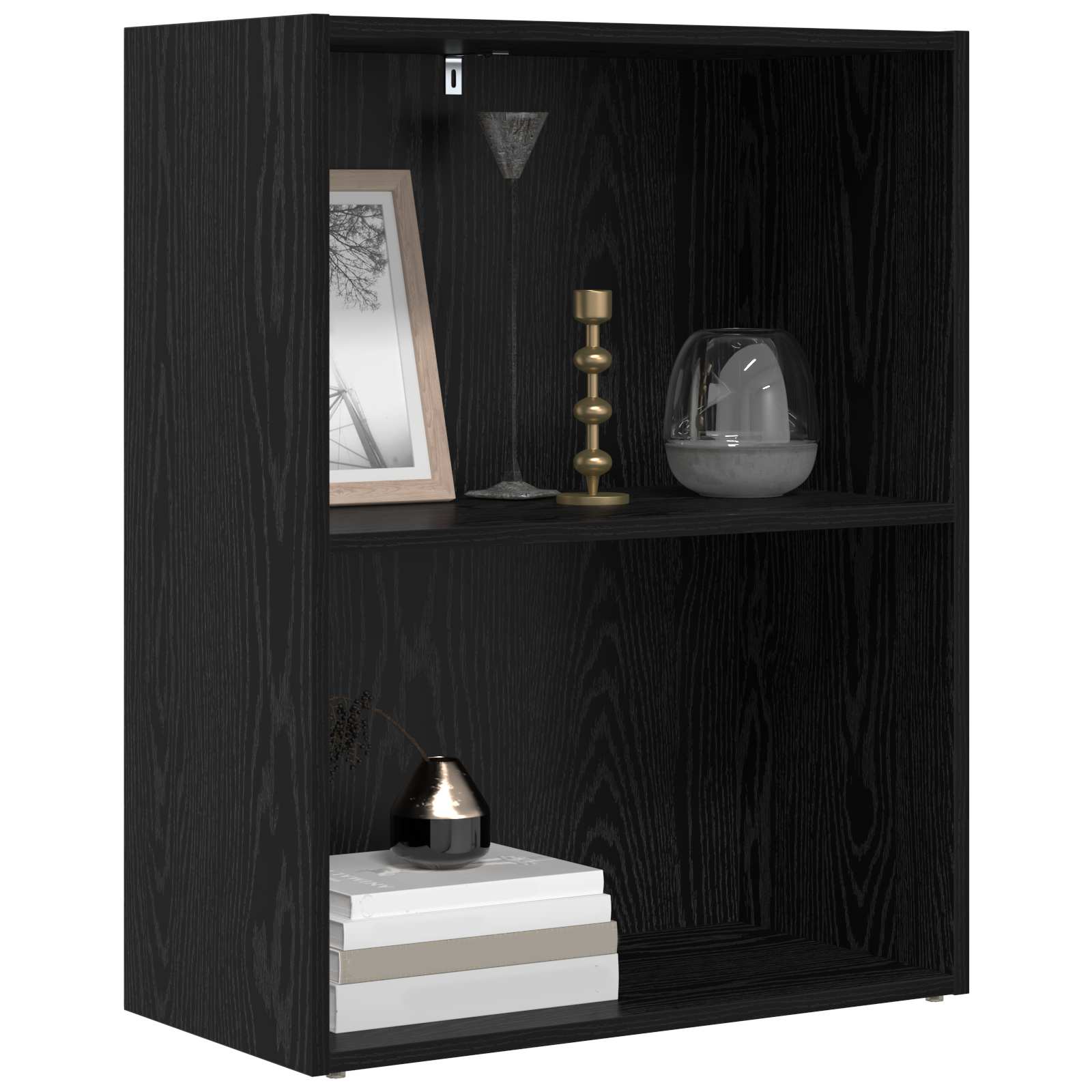Étagère 60 x 30 x 76.5 cm Bois d'ingénierie Chêne noir - XIOS