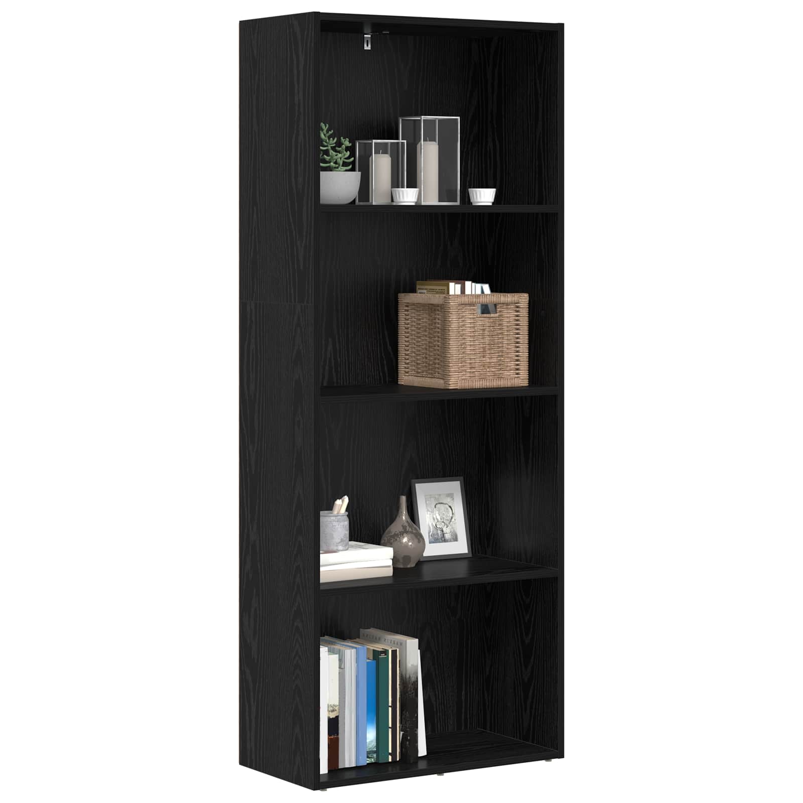 Bibliothèque autoportante Chêne noir 60 x 30 x 151,5 cm - XIOS