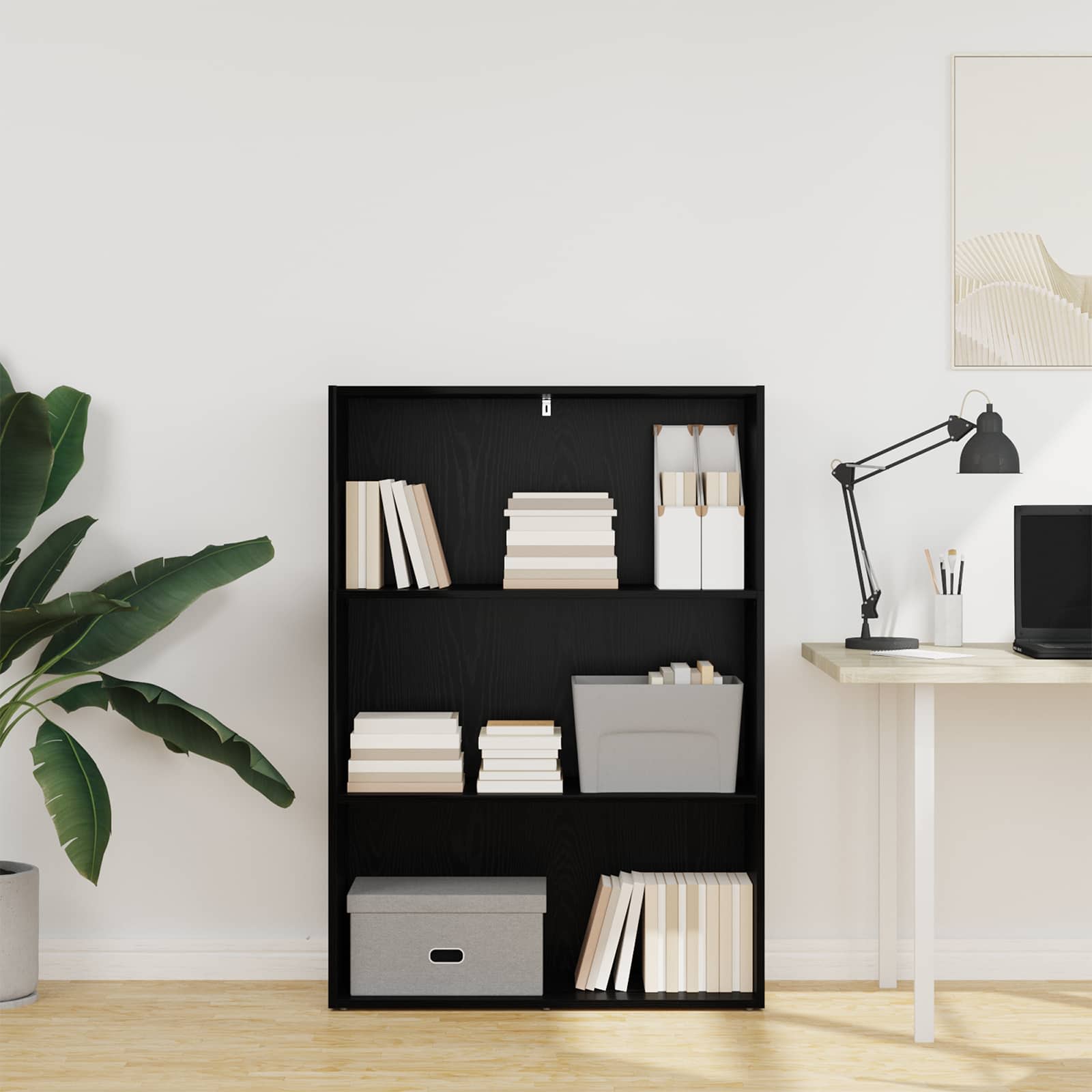 Étagère Chêne noir 60 x 30 x 76.5 cm Bois d'ingénierie - XIOS