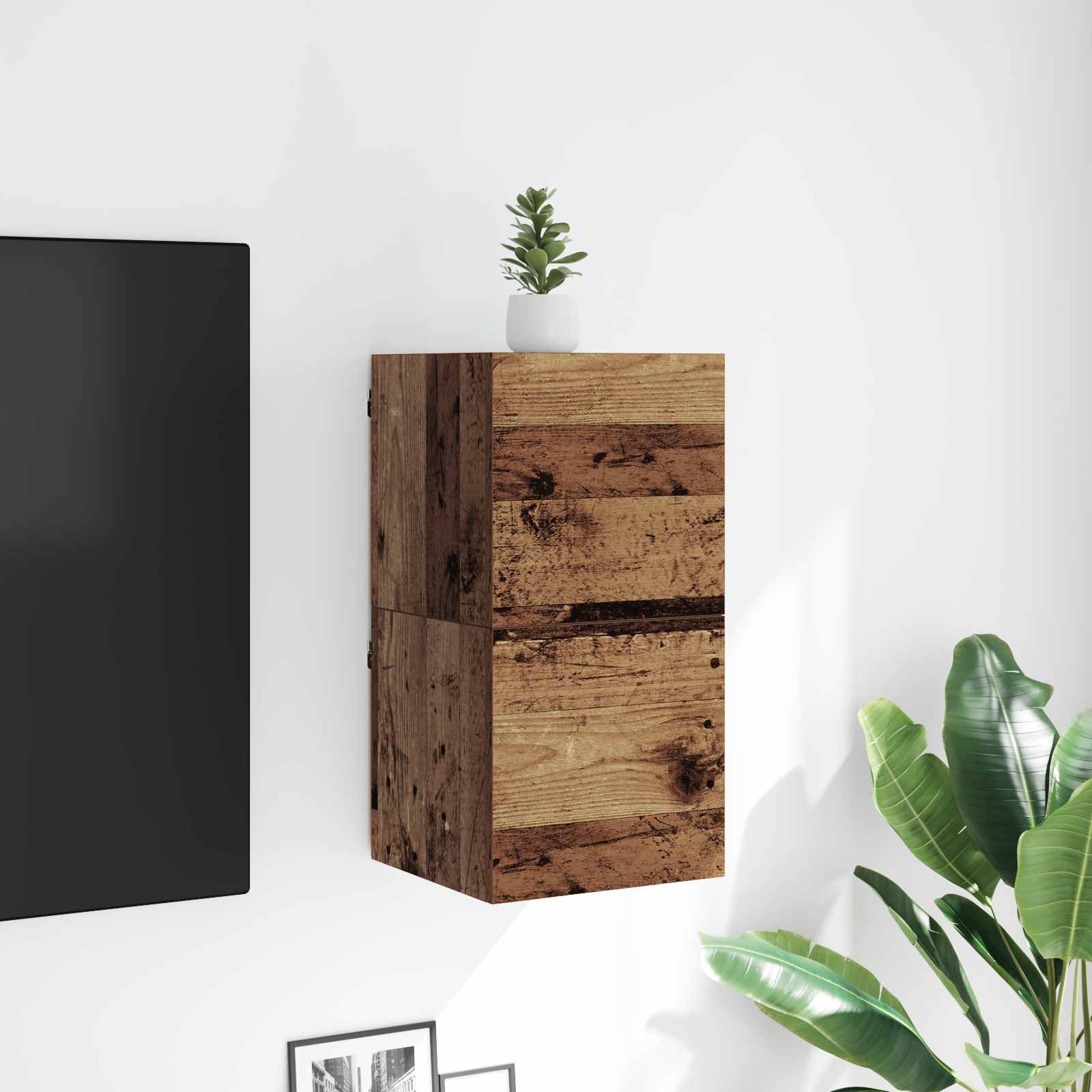 Meuble TV Bois ancien 30,5 x 30 x 30 cm Bois d'ingénierie - XIOS