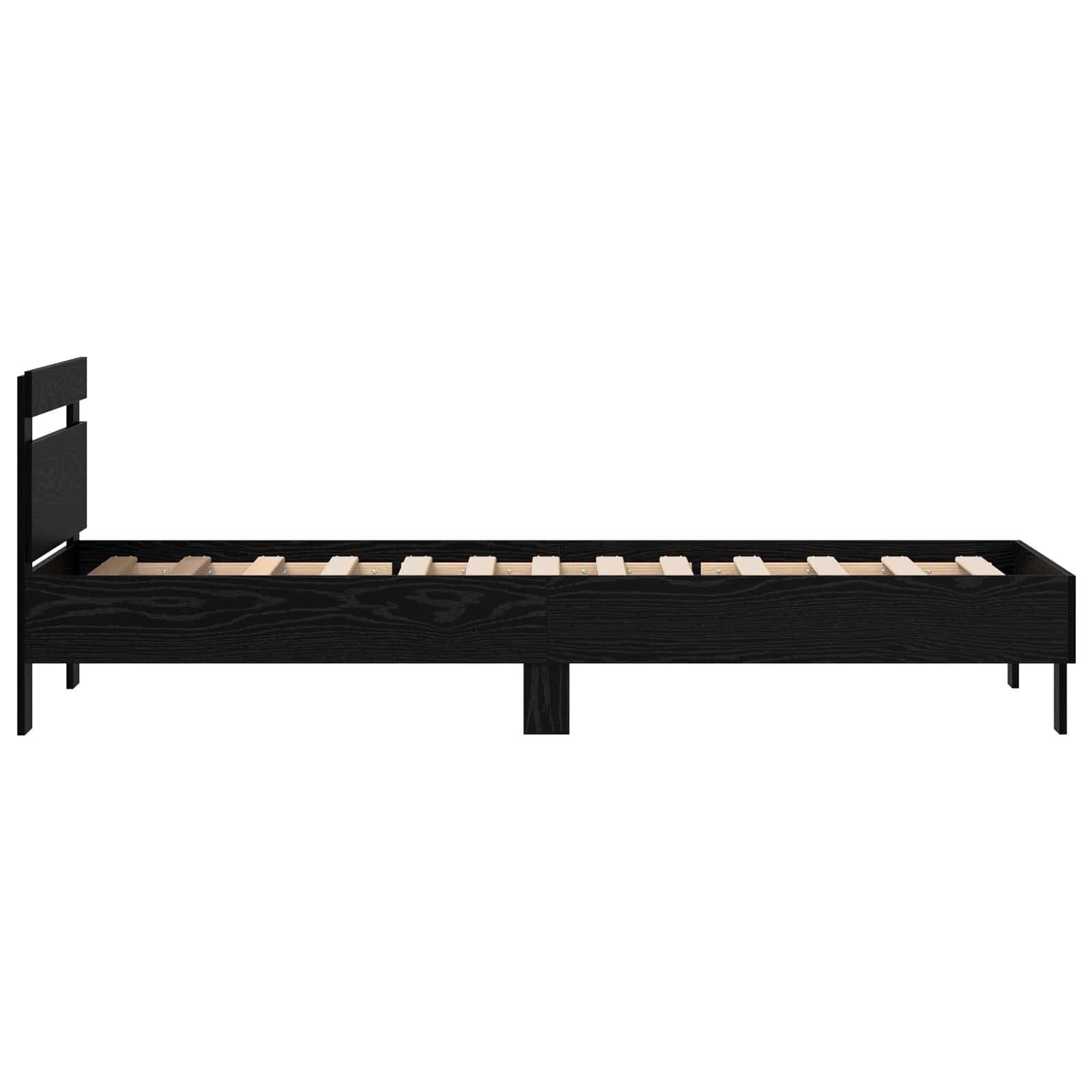 Cadre de lit Chêne noir 75 x 190 cm Bois d'ingénierie - XIOS