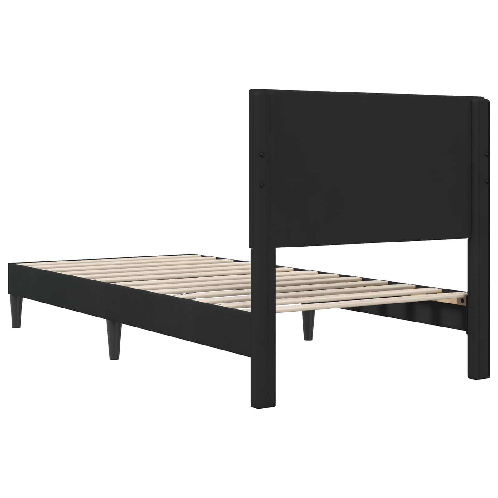 Cadre de lit avec tête de lit Noir 80 x 200 cm Velours - XIOS
