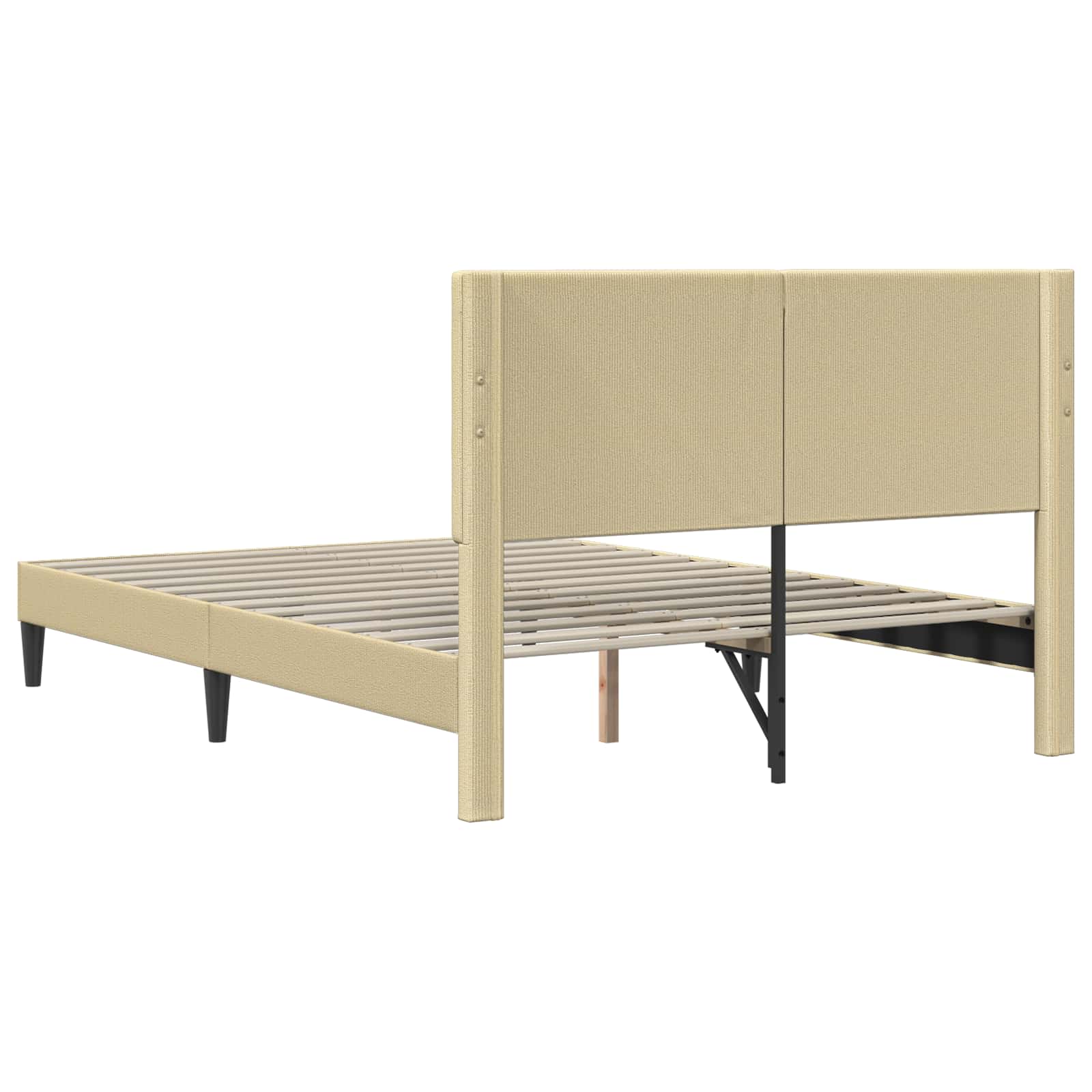 Cadre de lit avec tête de lit Gris Vert Clair 160 x 200 cm - XIOS
