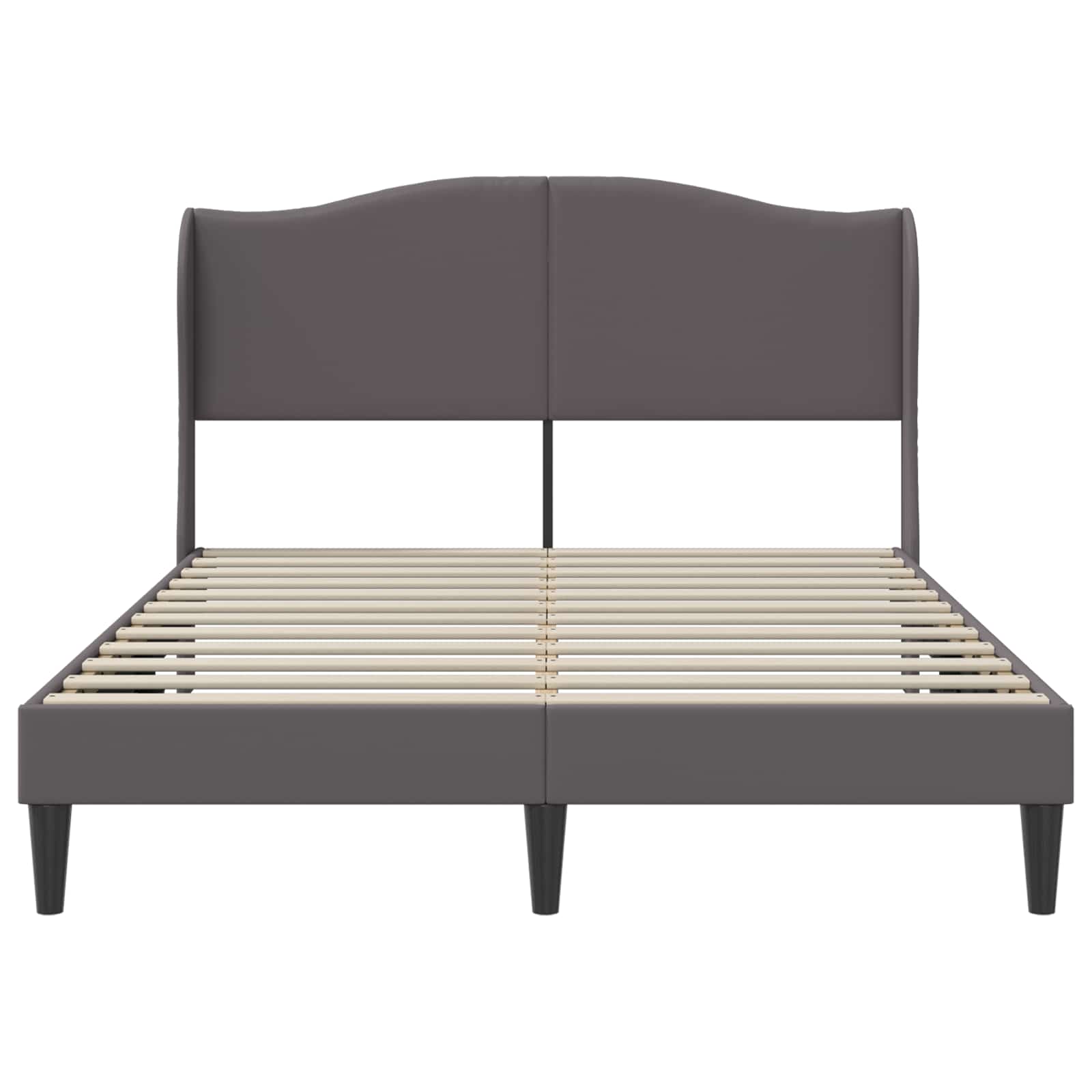 Cadre de lit avec tête de lit Gris 160 x 200 cm Simili cuir - XIOS