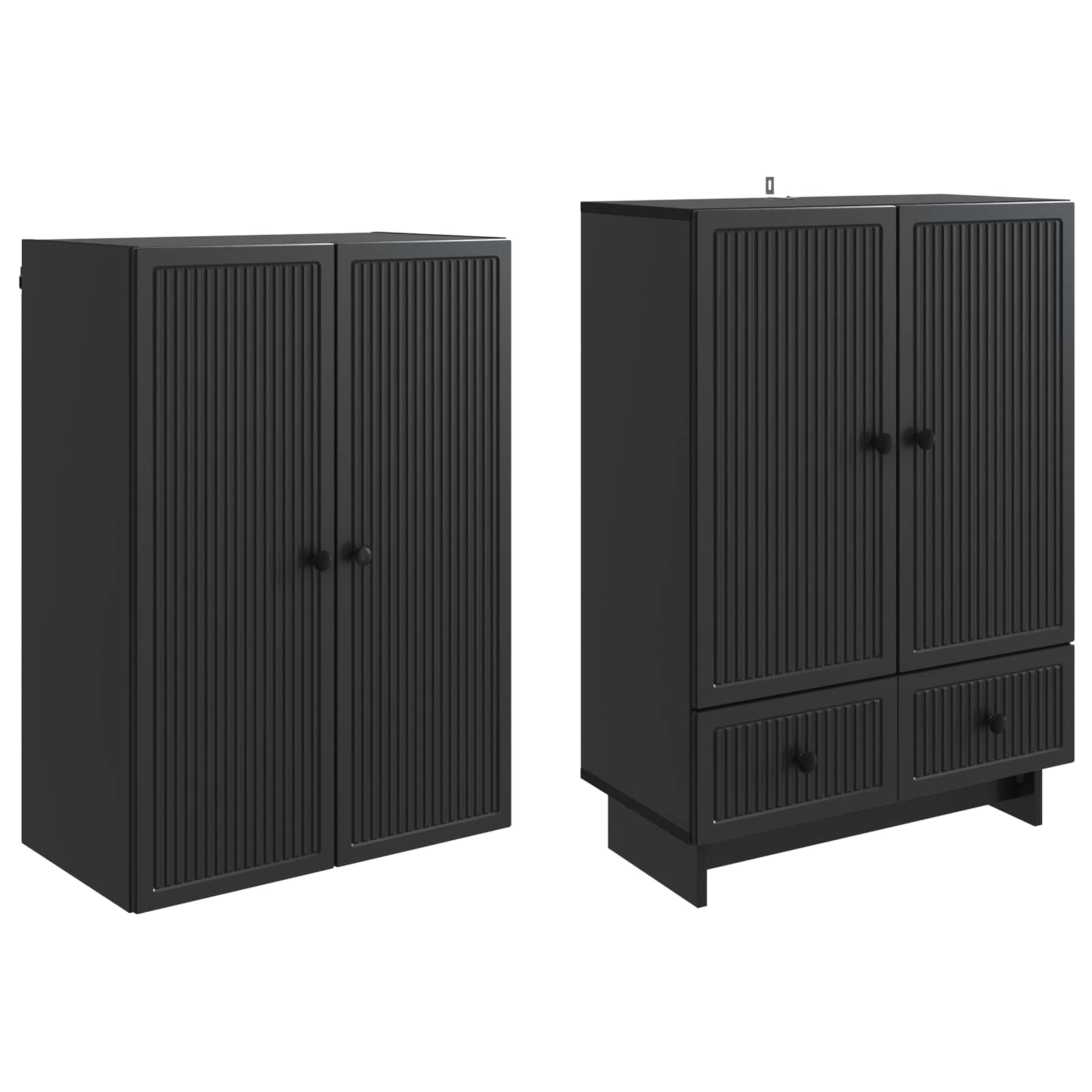 Ensemble de Meubles 2 pcs Noir 66 x 34,5 x 95 cm - XIOS
