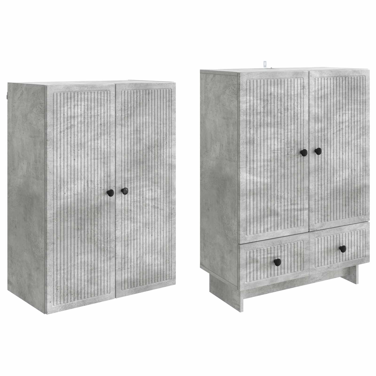 Ensemble de Meubles 2 pcs Gris béton 66 x 34,5 x 95 cm - XIOS