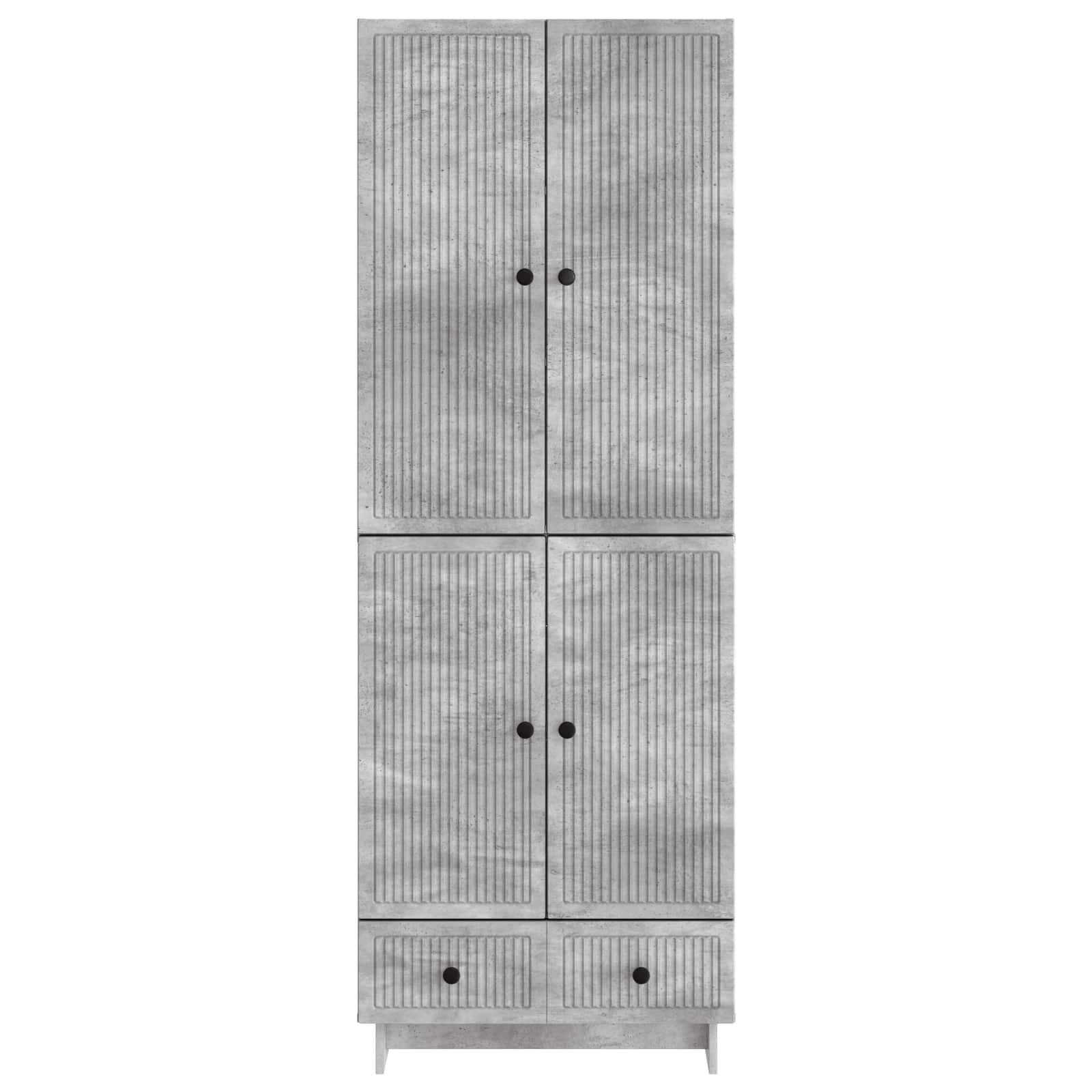 Ensemble de Meubles 2 pcs Gris béton 66 x 34,5 x 95 cm - XIOS