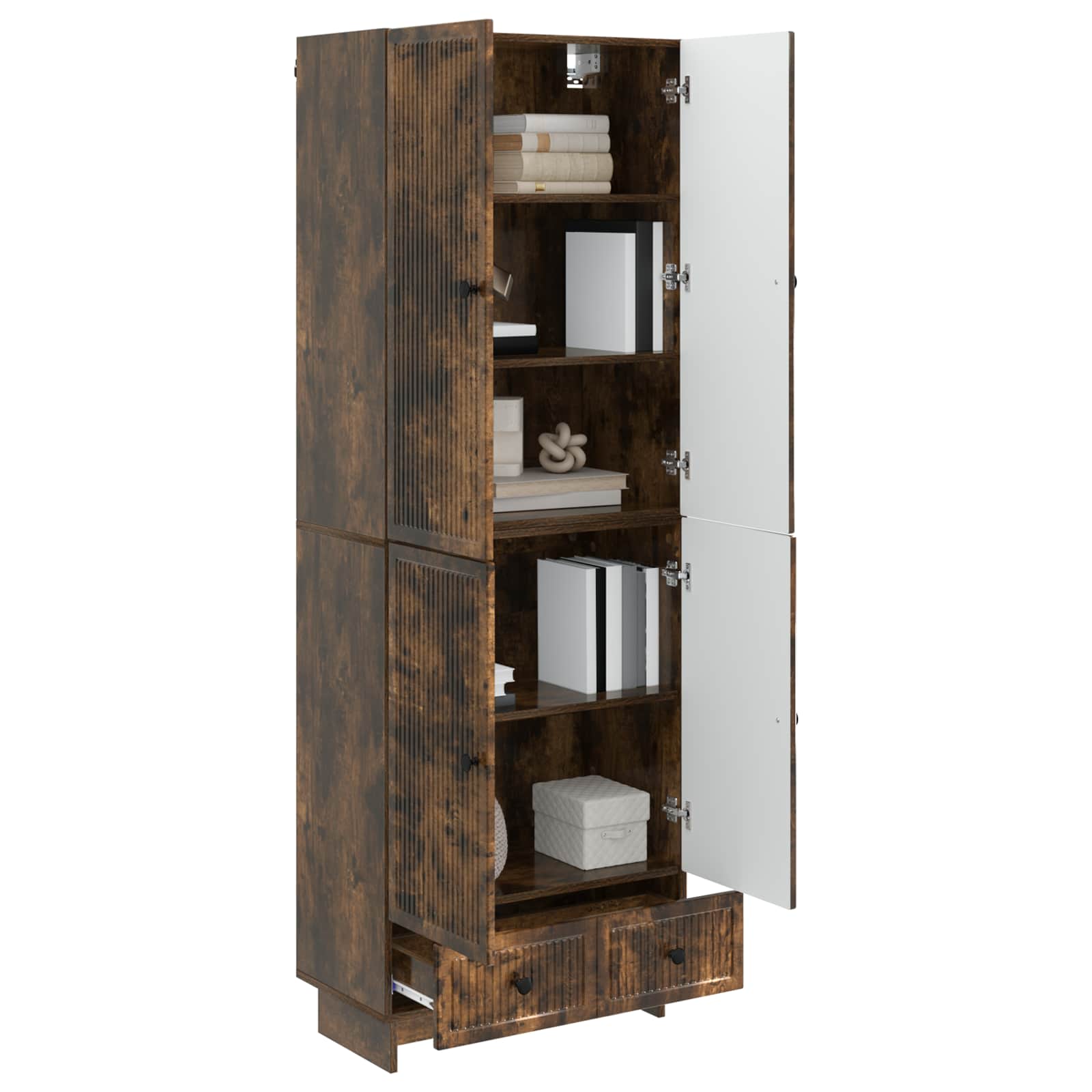 Ensemble de Meubles 2 pcs Chêne fumé 66 x 34,5 x 95 cm - XIOS