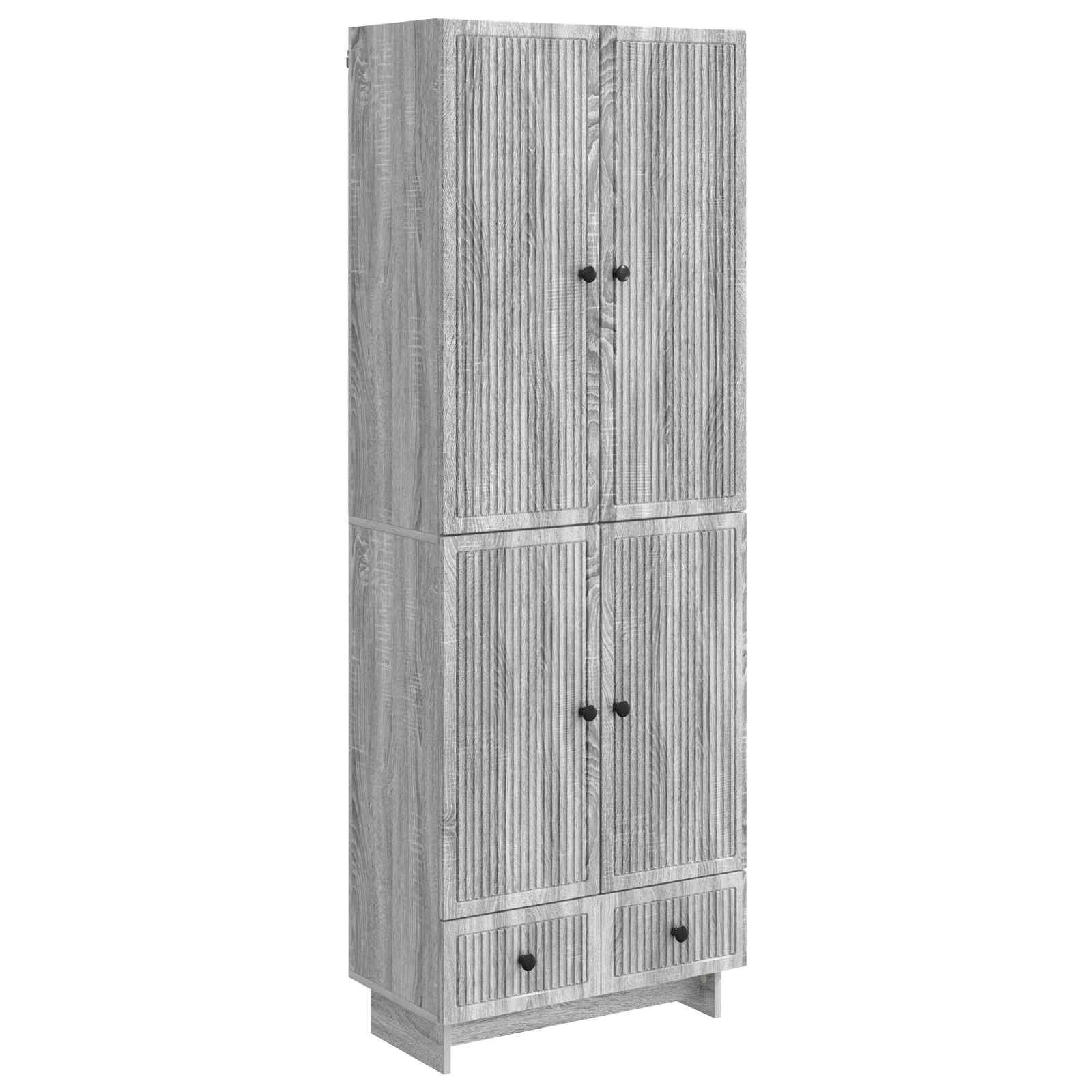 Ensemble de Meubles 2 pcs Sonoma gris 66 x 34,5 x 95 cm - XIOS
