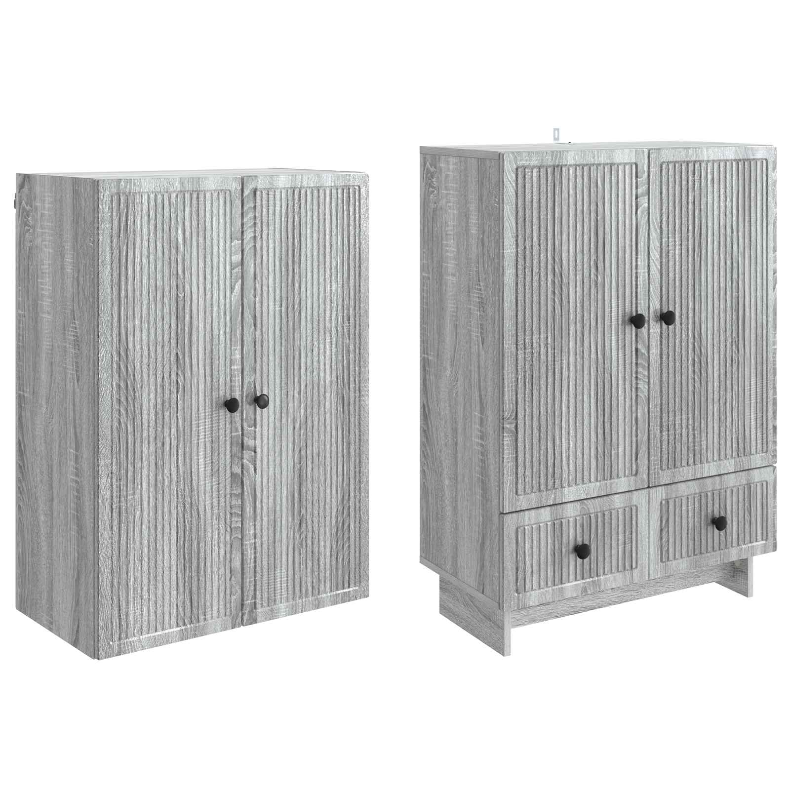 Ensemble de Meubles 2 pcs Sonoma gris 66 x 34,5 x 95 cm - XIOS