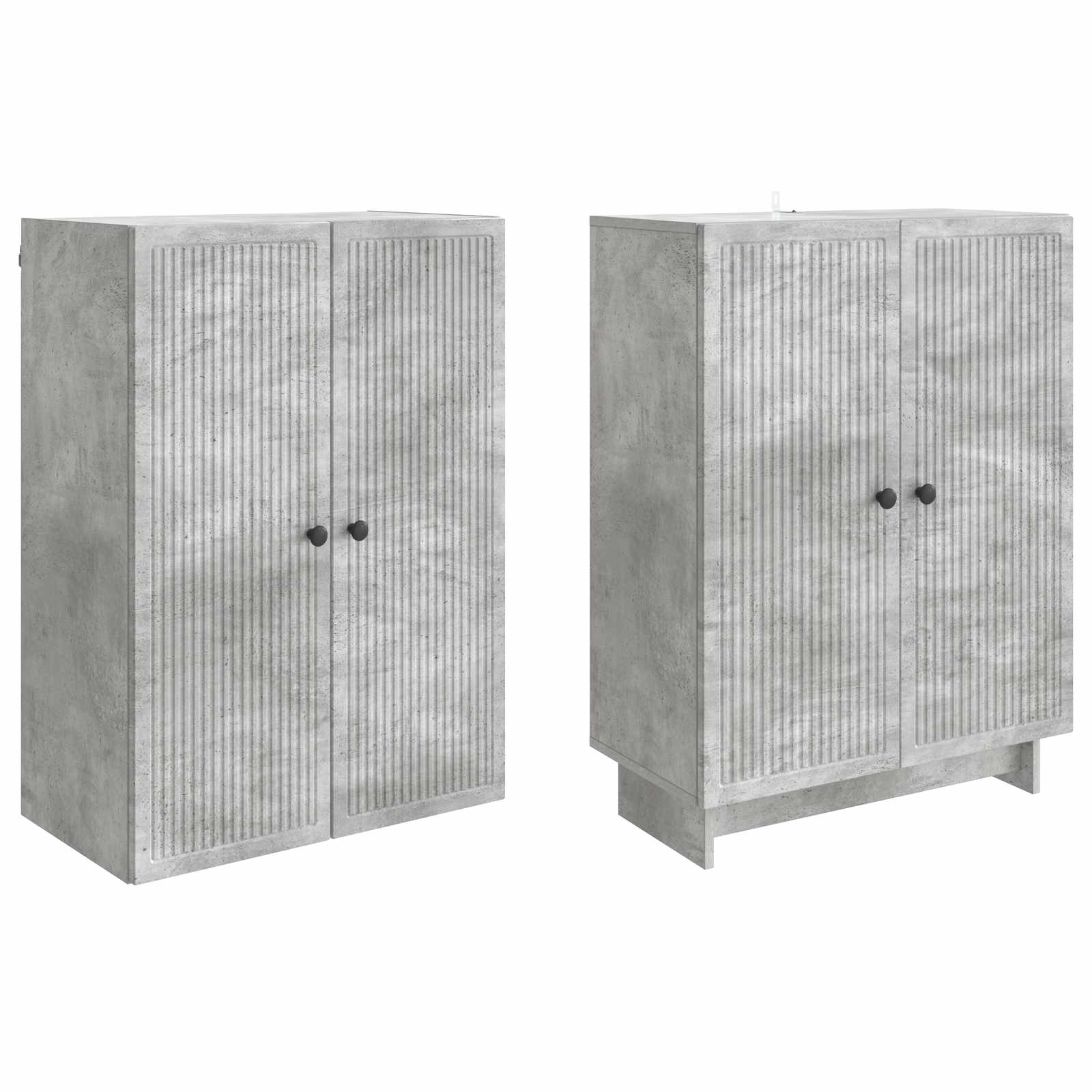 Ensemble de Meubles 2 pcs Gris béton 66 x 34,5 x 90 cm - XIOS