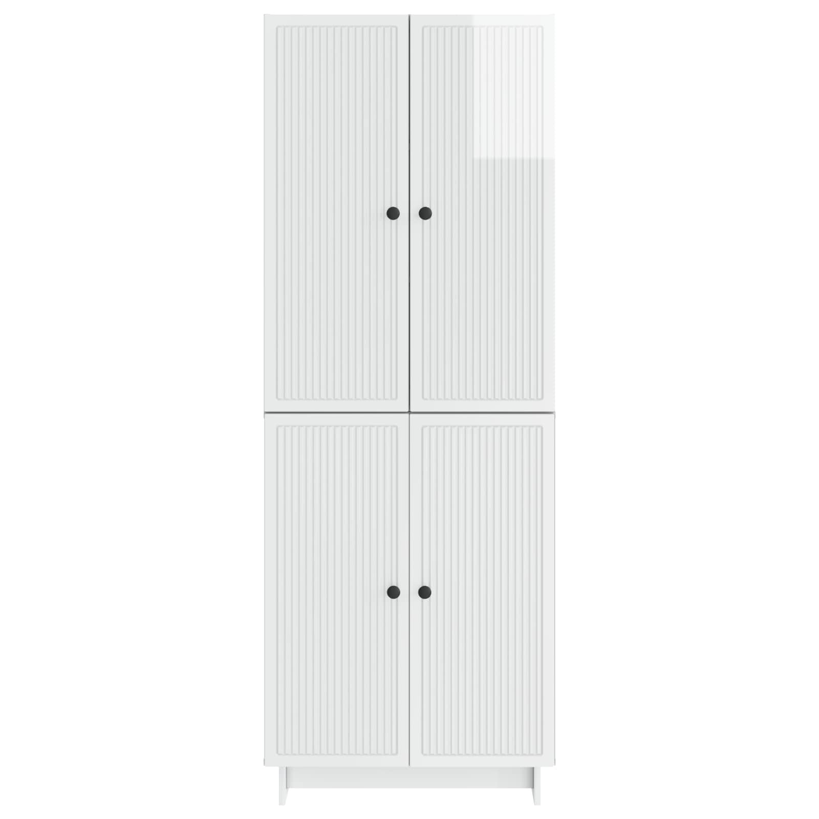 Ensemble de Meubles 2 pcs Blanc brillant 66 x 34,5 x 90 cm - XIOS