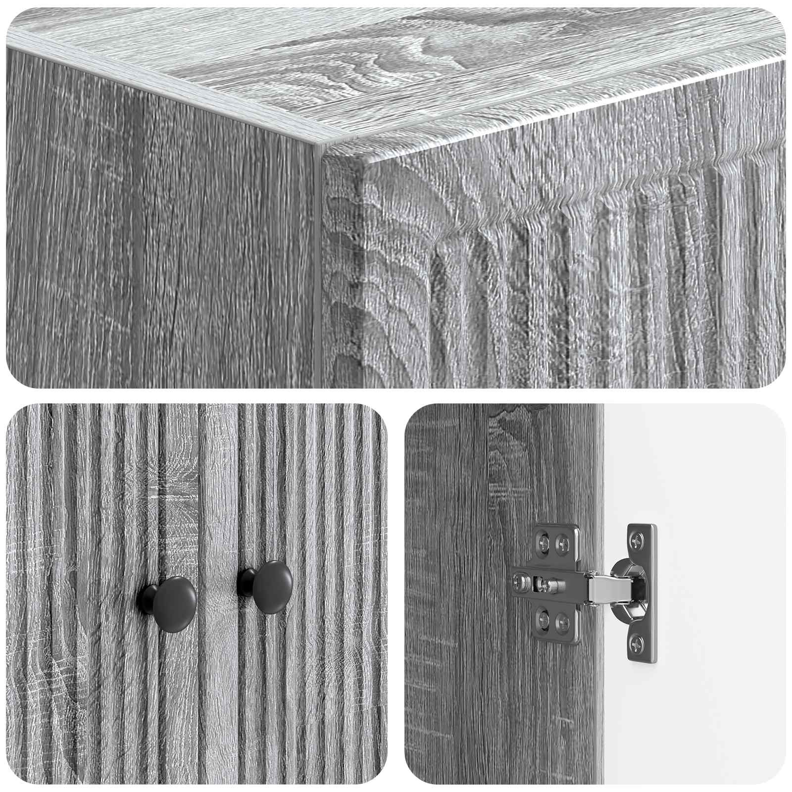Ensemble de Meubles 2 pcs Sonoma gris 66 x 34,5 x 90 cm - XIOS