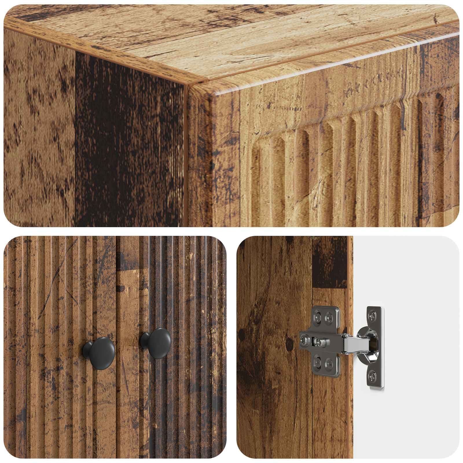 Ensemble de Meubles 2 pcs Bois ancien 66 x 34,5 x 90 cm - XIOS