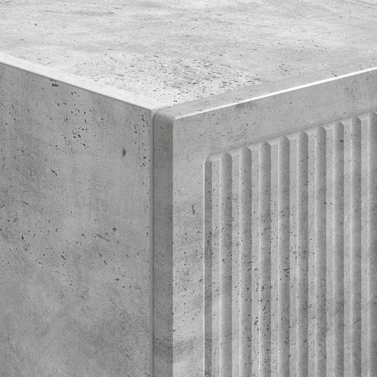 Ensemble de Meubles 2 pcs Gris béton 34,5 x 33 x 90 cm - XIOS