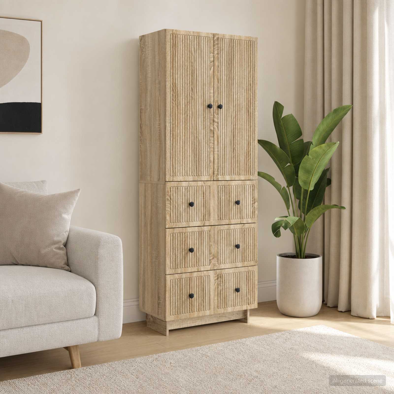 Ensemble de Meubles 2 pc Bois d'ingénierie