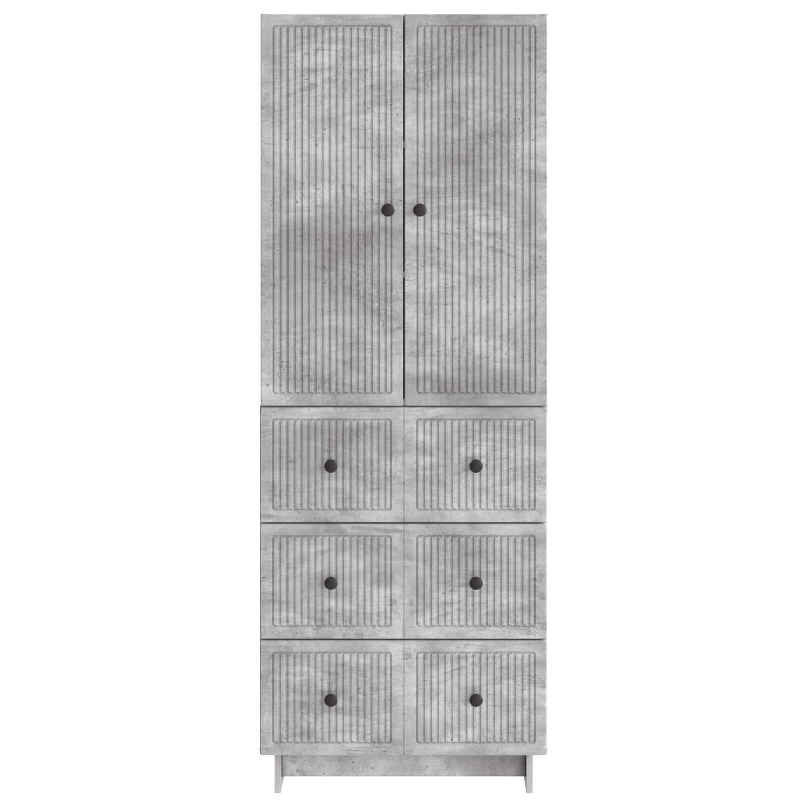 Ensemble de Meubles 2 pcs Gris béton 66 x 34,5 x 90 cm - XIOS