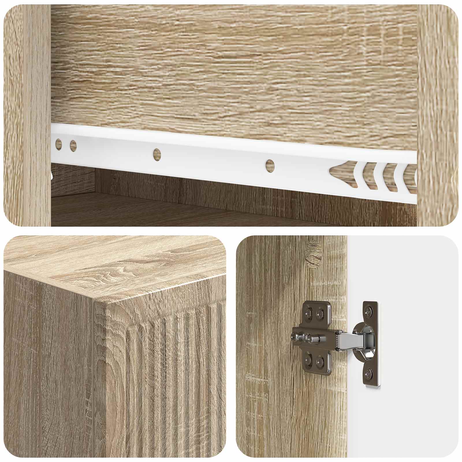 Ensemble de Meubles 2 pcs 33 x 34,5 x 90 cm Bois d'ingénierie - XIOS