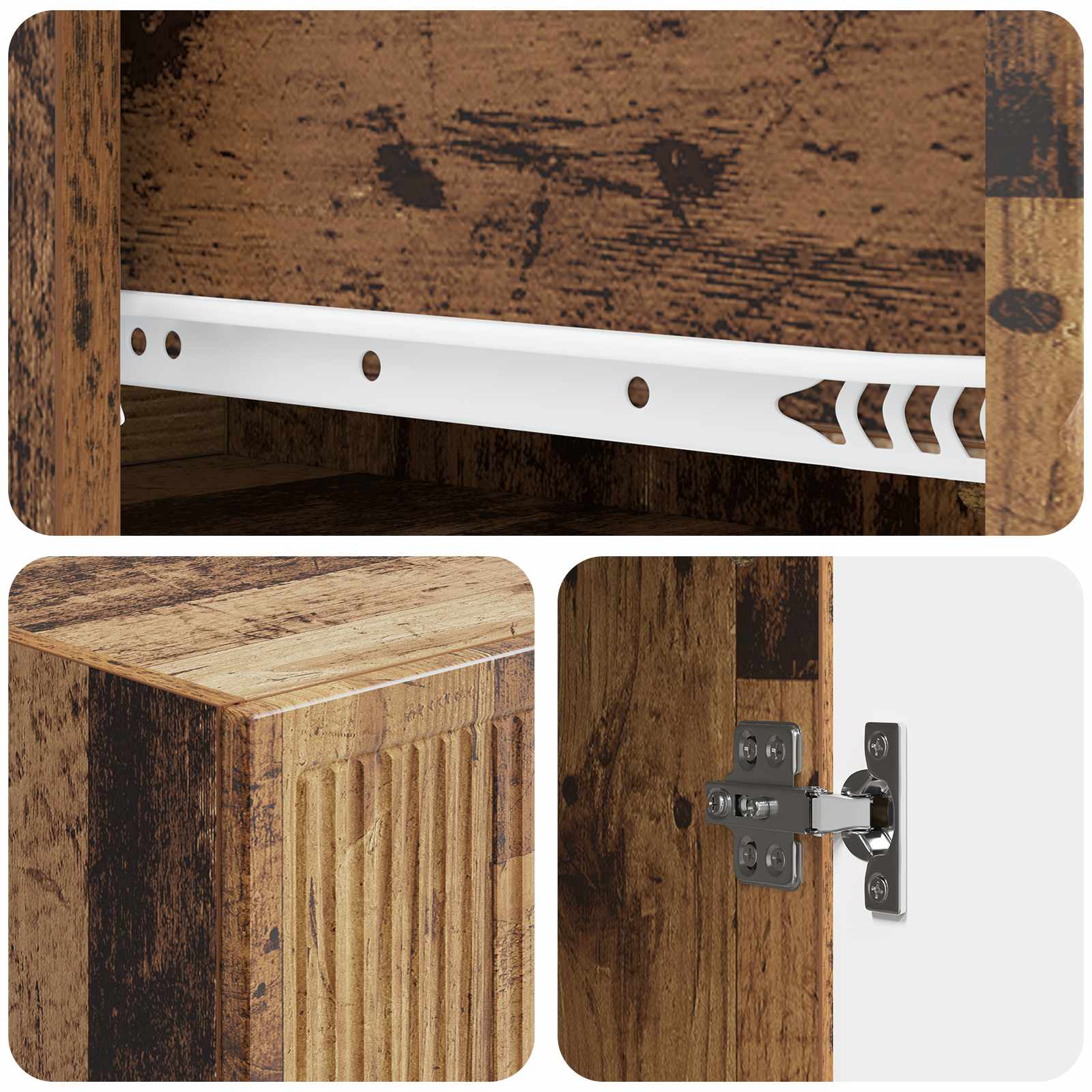 Ensemble de Meubles 2 pcs Bois ancien 33 x 34,5 x 90 cm - XIOS