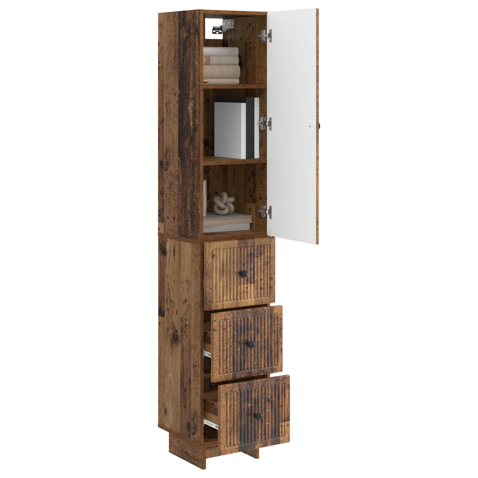 Ensemble de Meubles 2 pcs Bois ancien 33 x 34,5 x 90 cm - XIOS