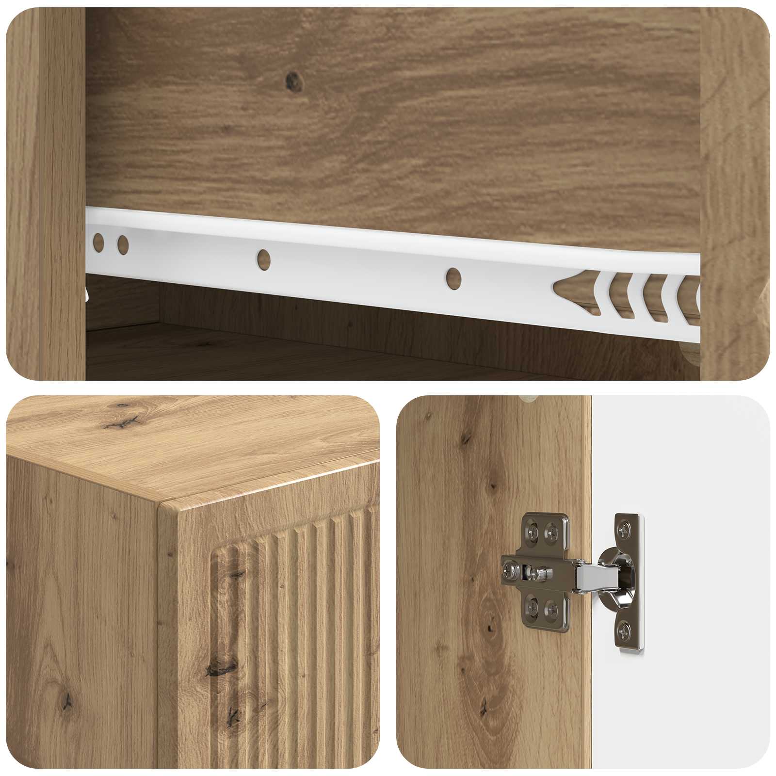 Ensemble de Meubles 2 pcs 33 x 34,5 x 90 cm Bois d'ingénierie - XIOS
