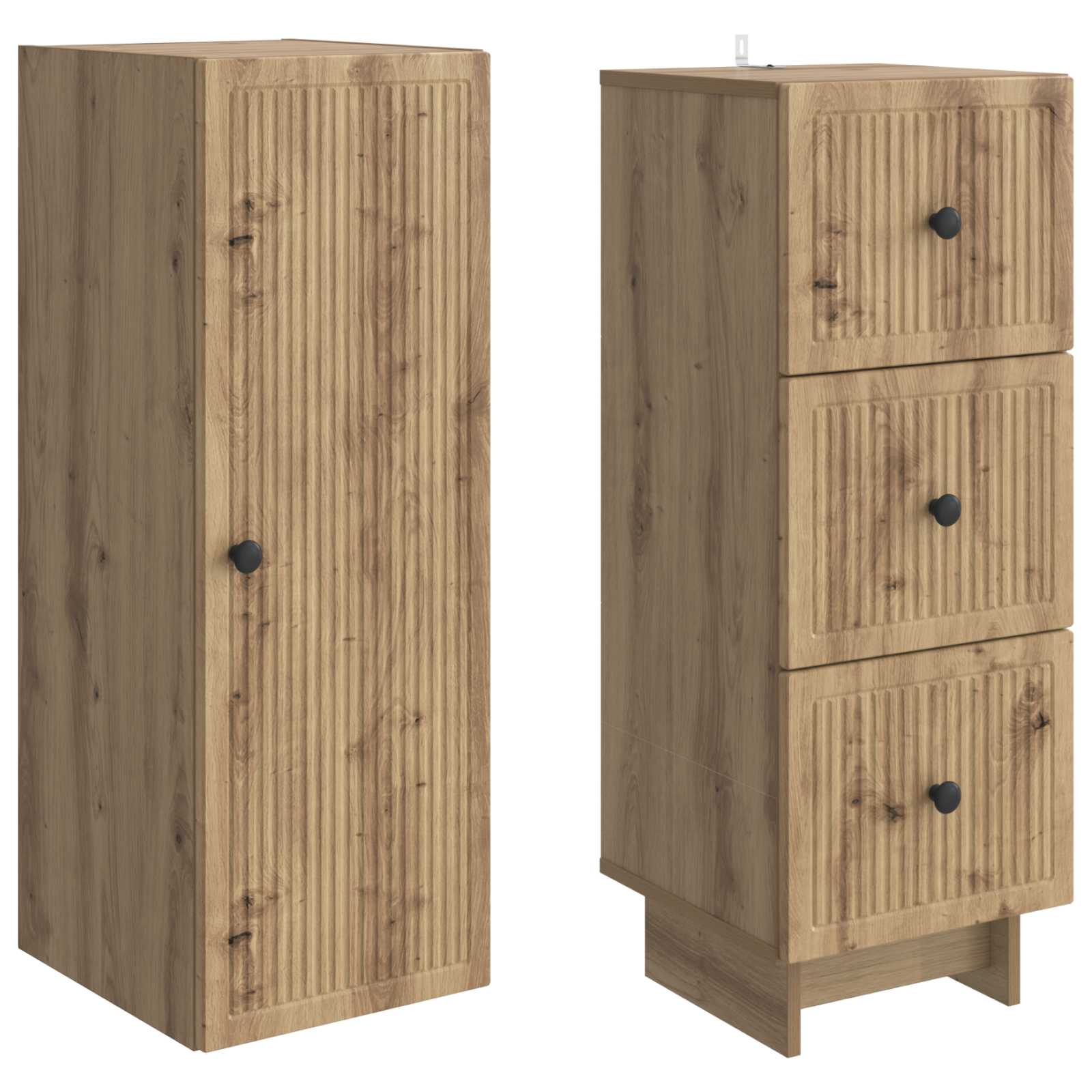 Ensemble de Meubles 2 pcs 33 x 34,5 x 90 cm Bois d'ingénierie - XIOS