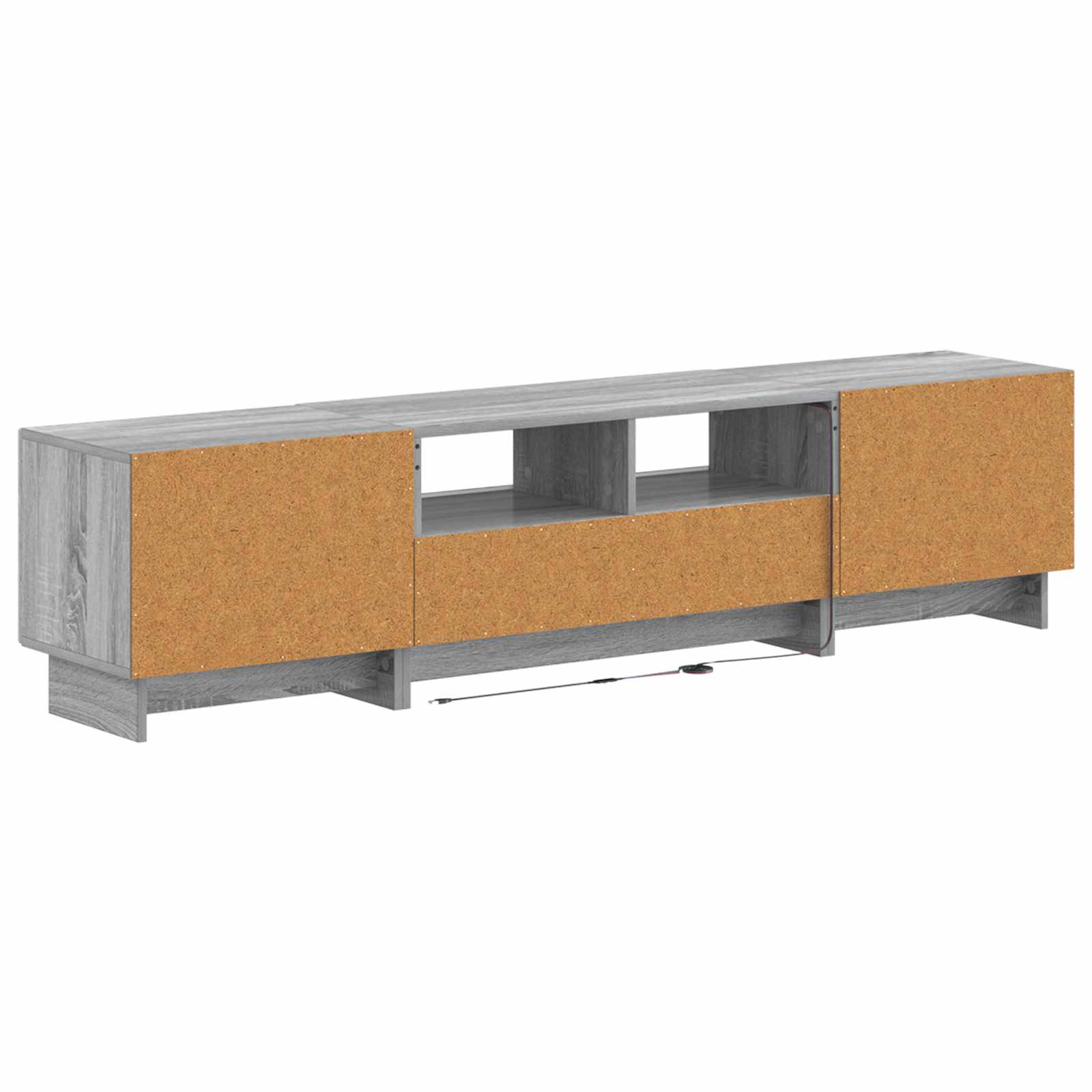 Meuble TV LED 5 pièces Sonoma gris Bois d'ingénierie
