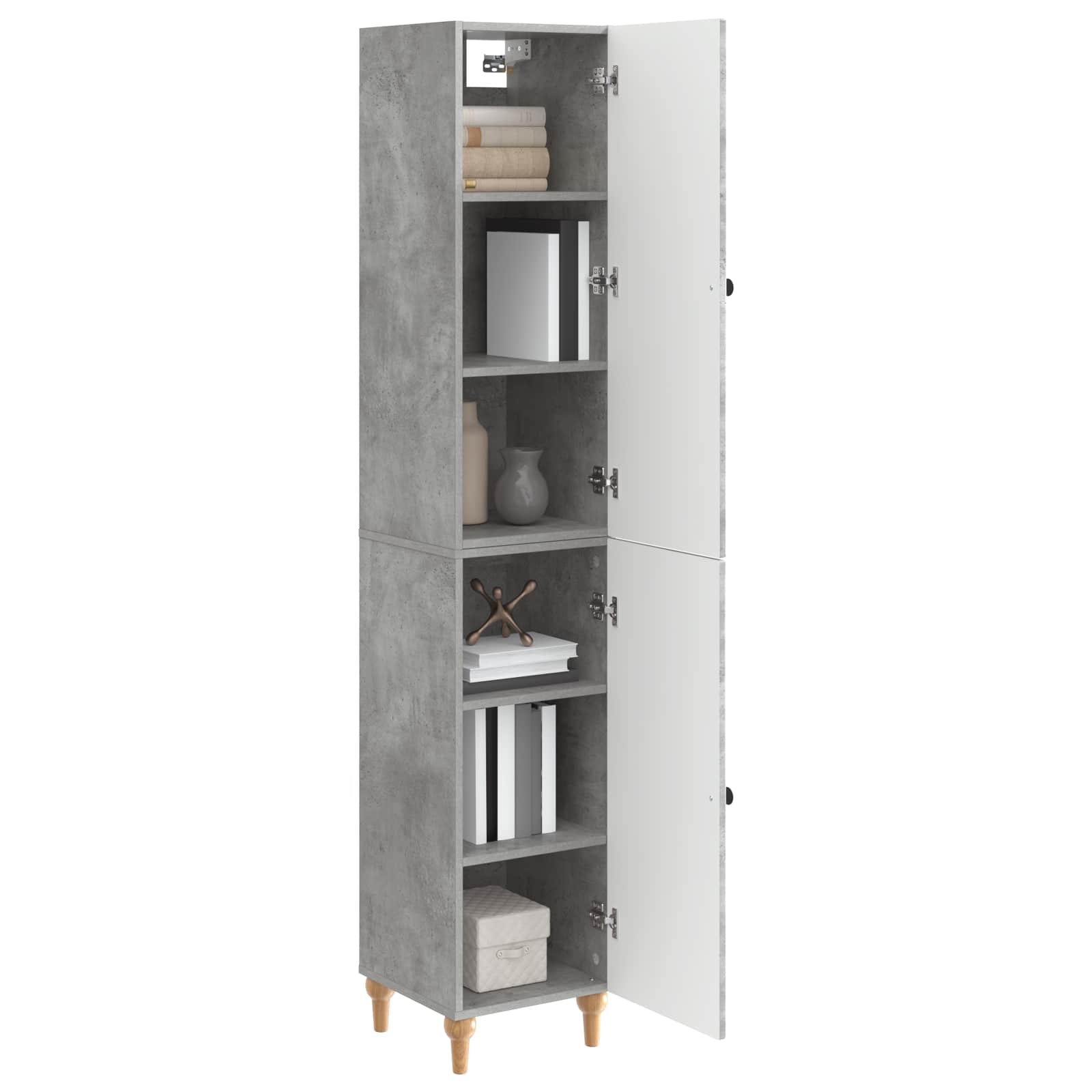 Ensemble de Meubles 2 pcs Gris béton Bois d'ingénierie - XIOS
